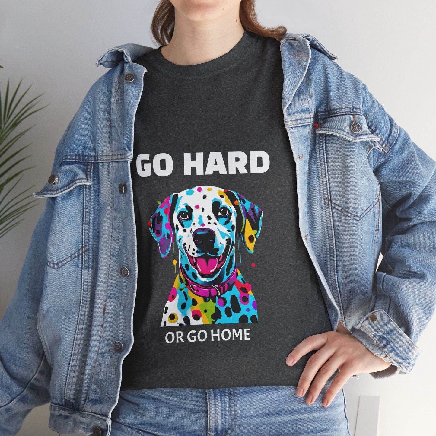 Pop Art du chien dalmatien - Go Hard Or Go Home Flashlander Gym T-shirt