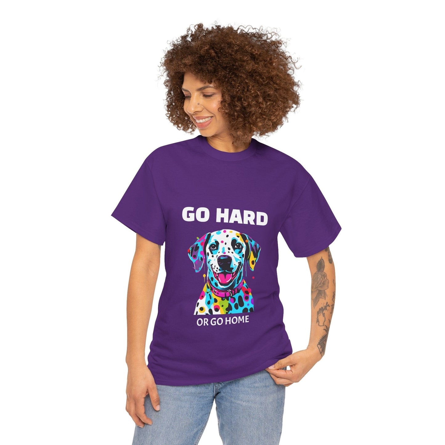Pop Art du chien dalmatien - Go Hard Or Go Home Flashlander Gym T-shirt