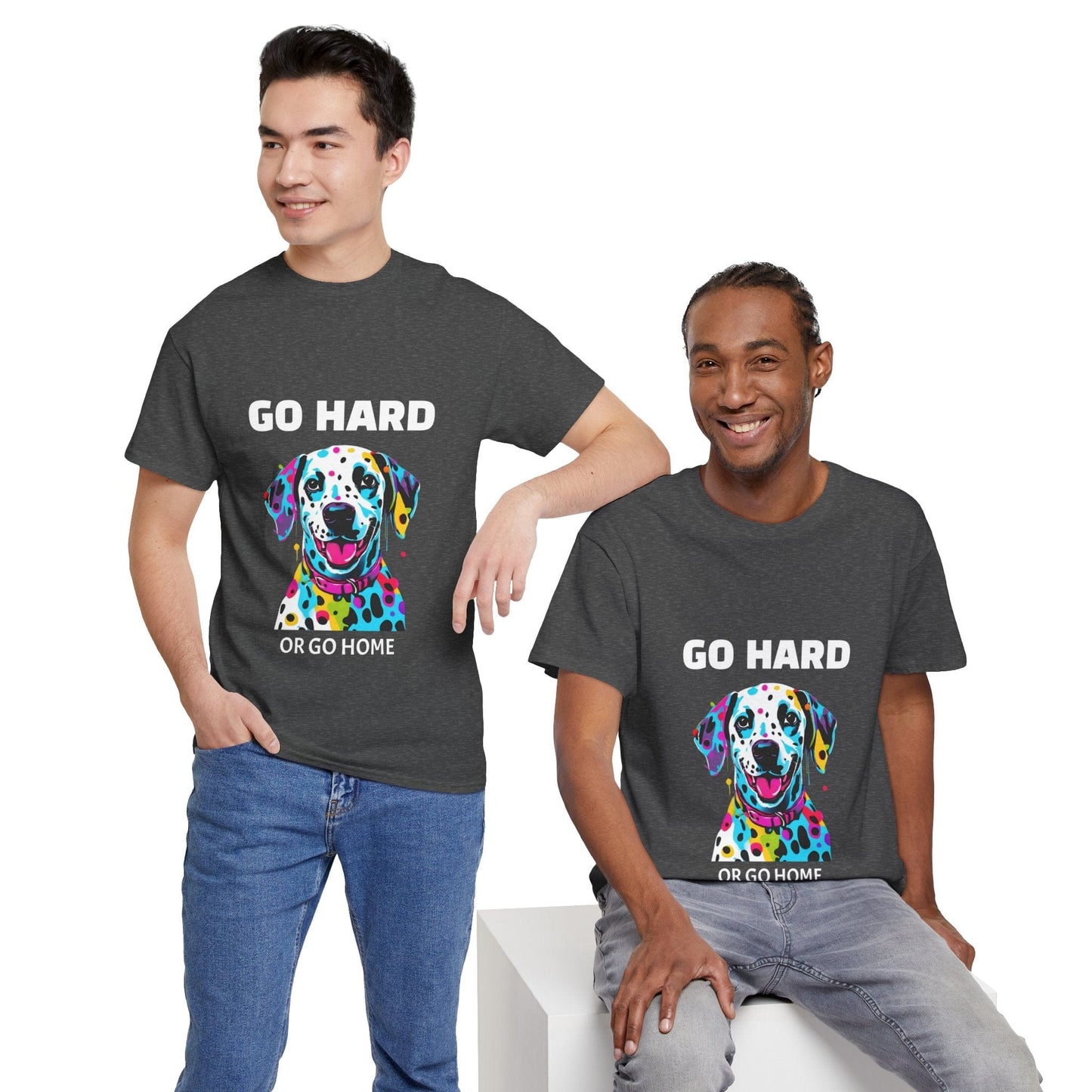 Pop Art du chien dalmatien - Go Hard Or Go Home Flashlander Gym T-shirt