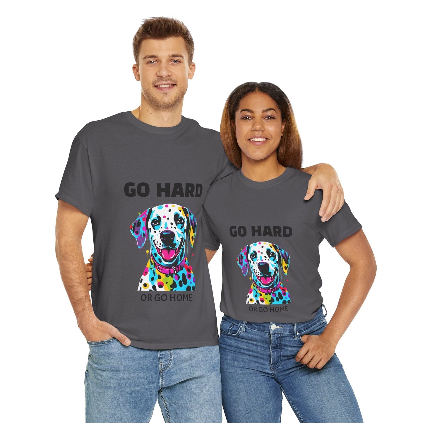 Pop Art du chien dalmatien - Go Hard Or Go Home Flashlander Gym T-shirt
