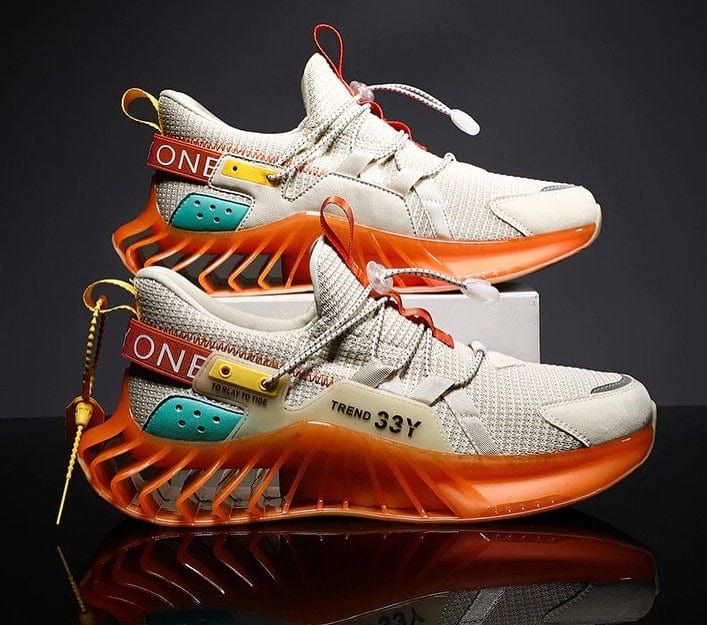 orange shoes predatorx flashlander shoes right side