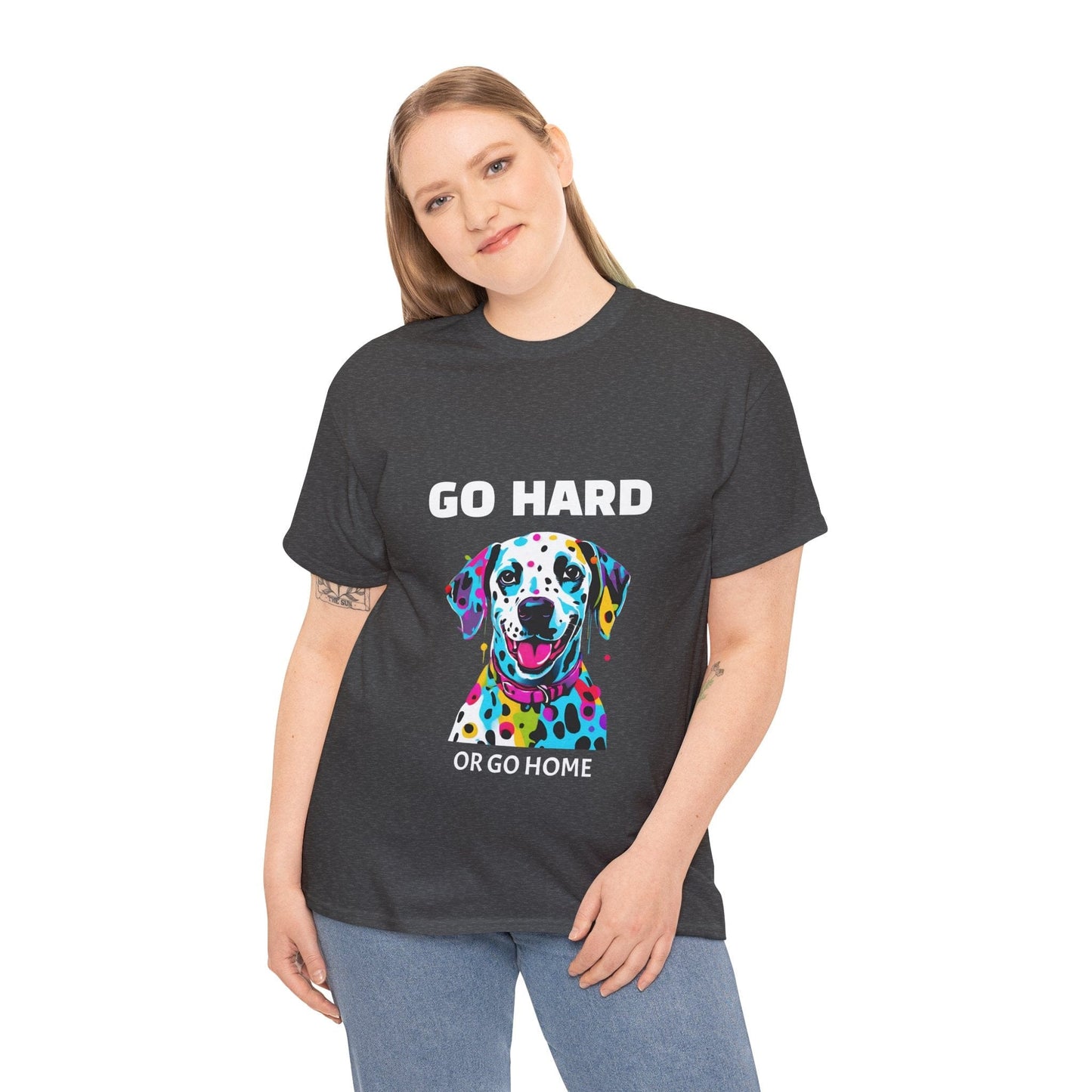 Pop Art du chien dalmatien - Go Hard Or Go Home Flashlander Gym T-shirt