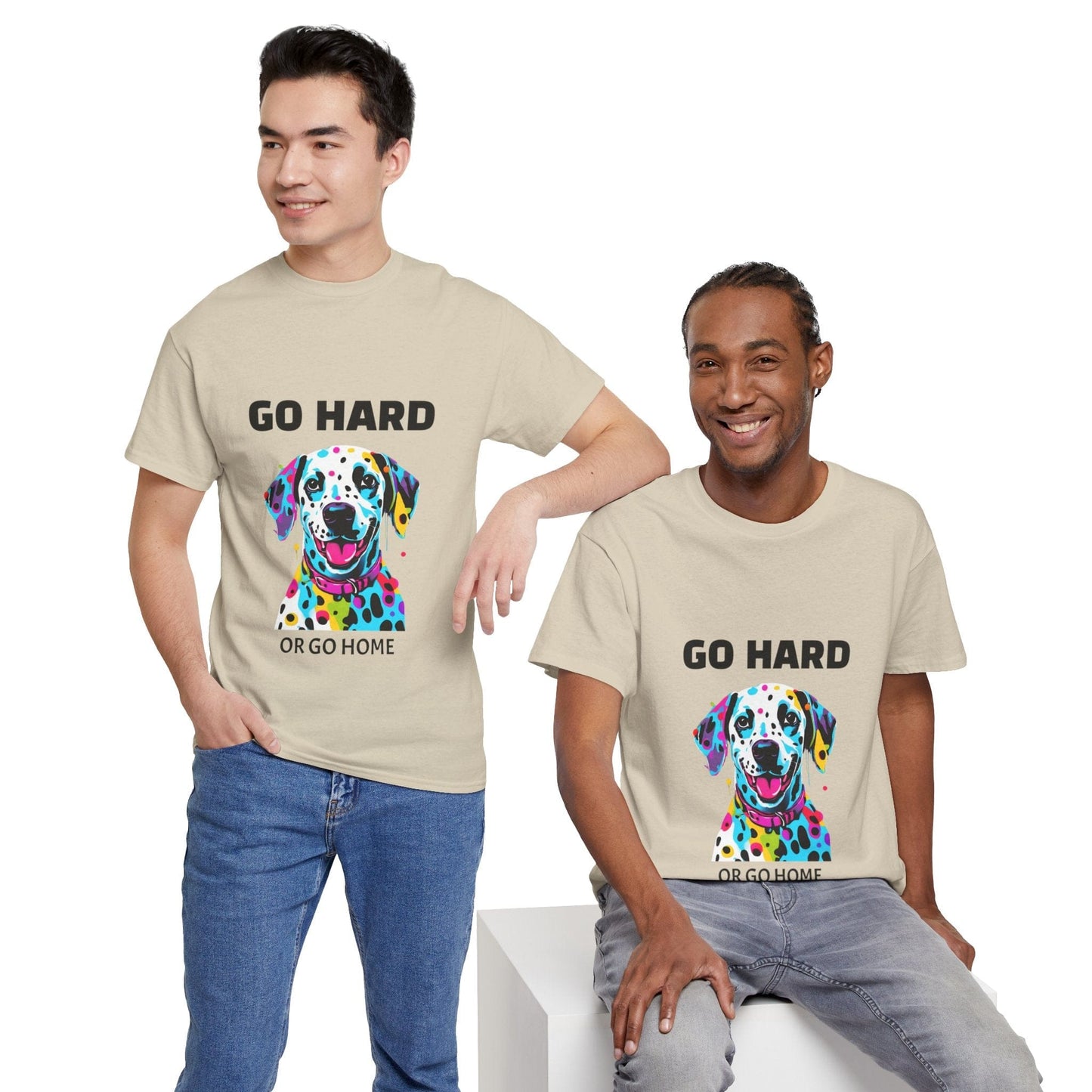 Pop Art du chien dalmatien - Go Hard Or Go Home Flashlander Gym T-shirt