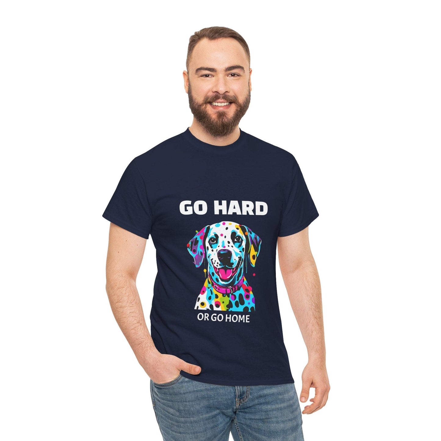 Pop Art du chien dalmatien - Go Hard Or Go Home Flashlander Gym T-shirt