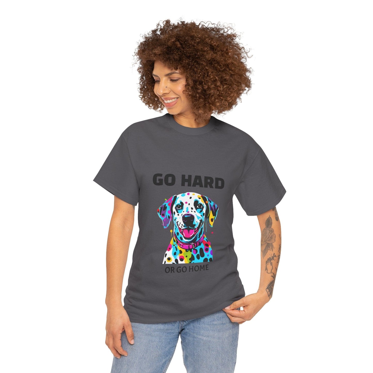 Pop Art du chien dalmatien - Go Hard Or Go Home Flashlander Gym T-shirt