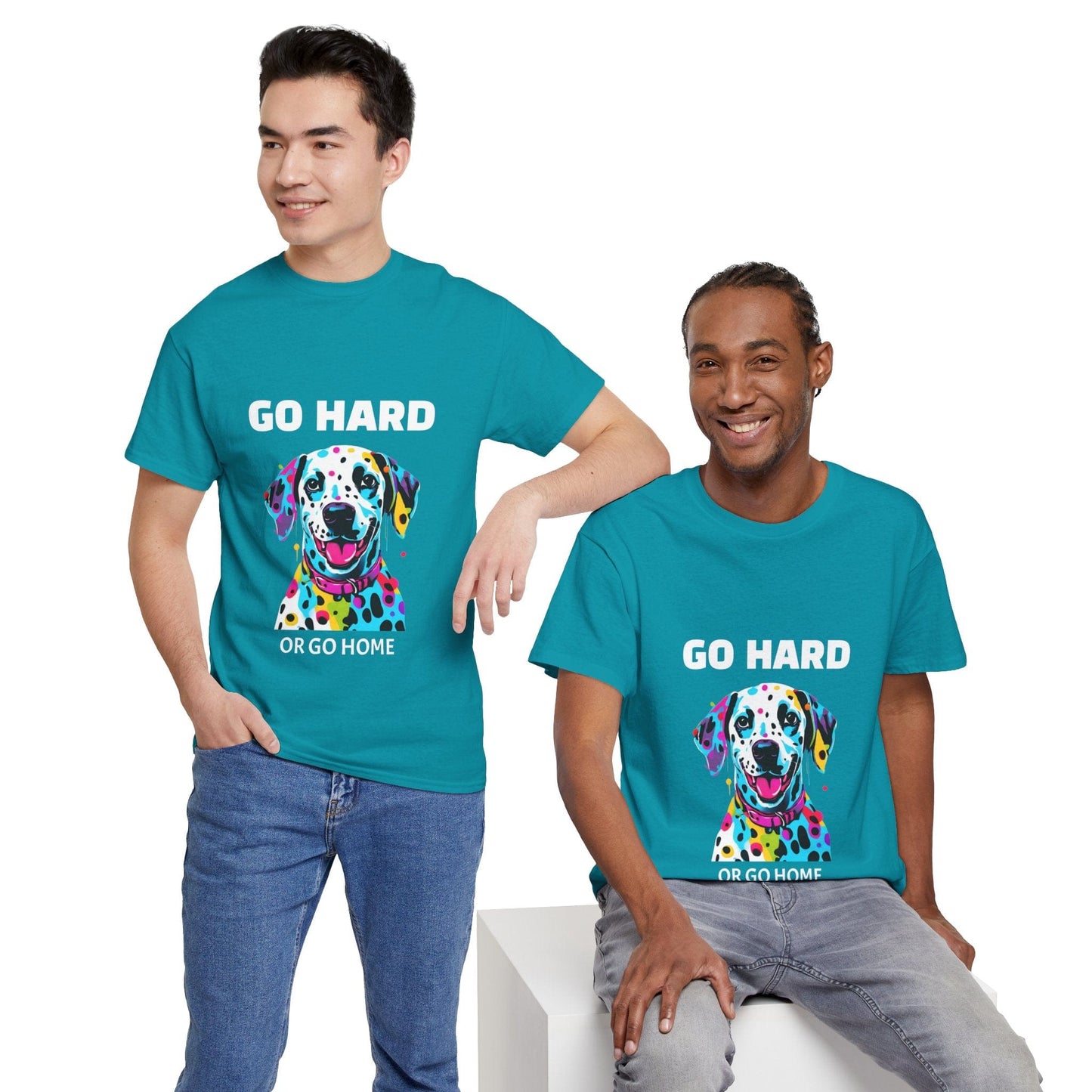 Pop Art du chien dalmatien - Go Hard Or Go Home Flashlander Gym T-shirt