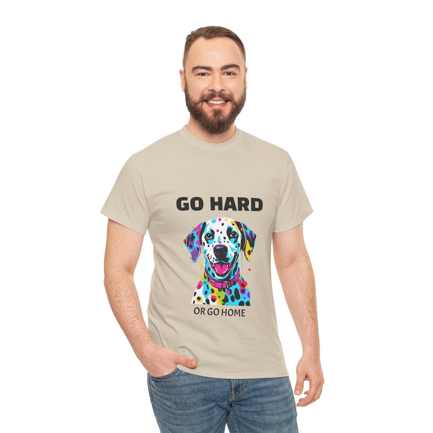 Pop Art du chien dalmatien - Go Hard Or Go Home Flashlander Gym T-shirt