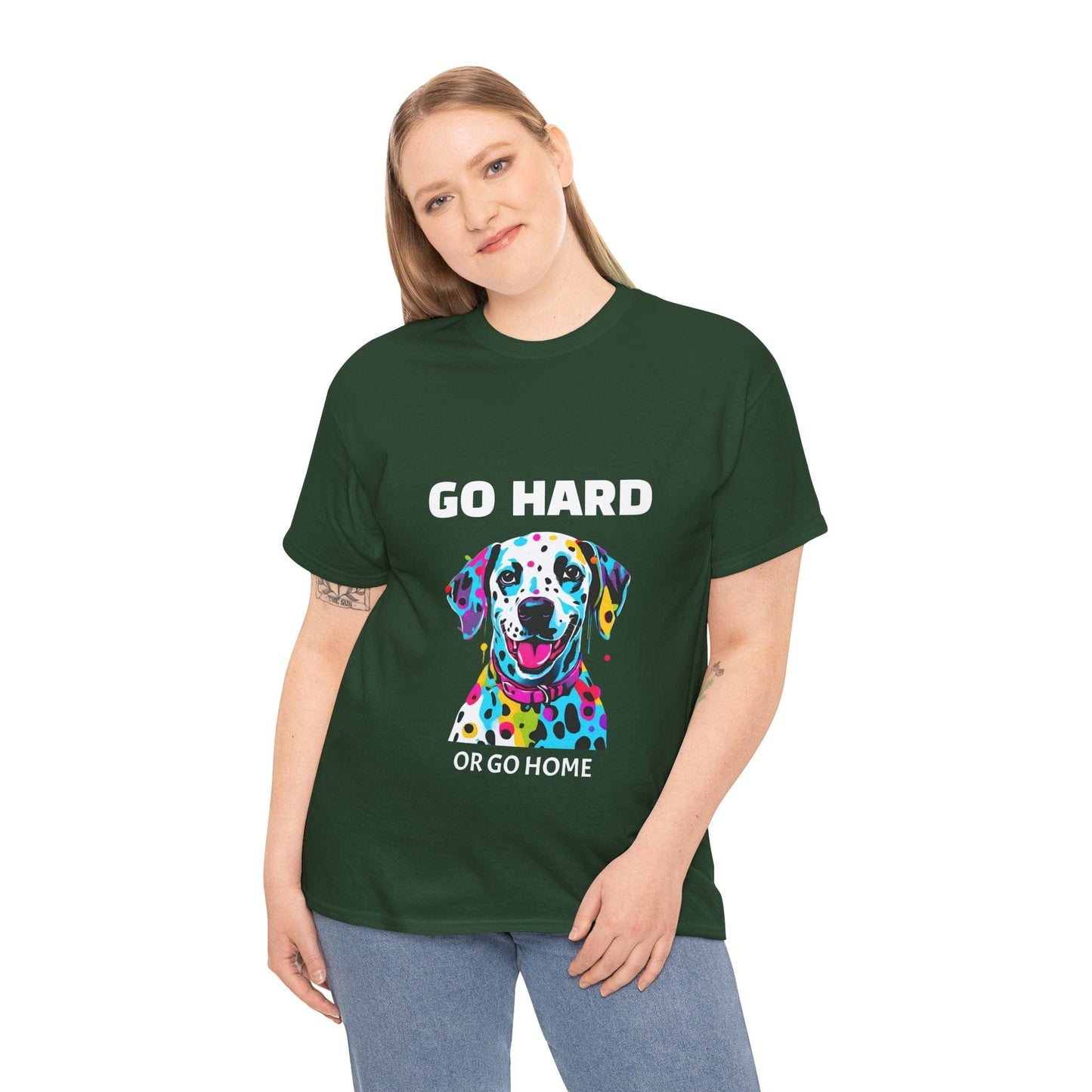 Pop Art du chien dalmatien - Go Hard Or Go Home Flashlander Gym T-shirt