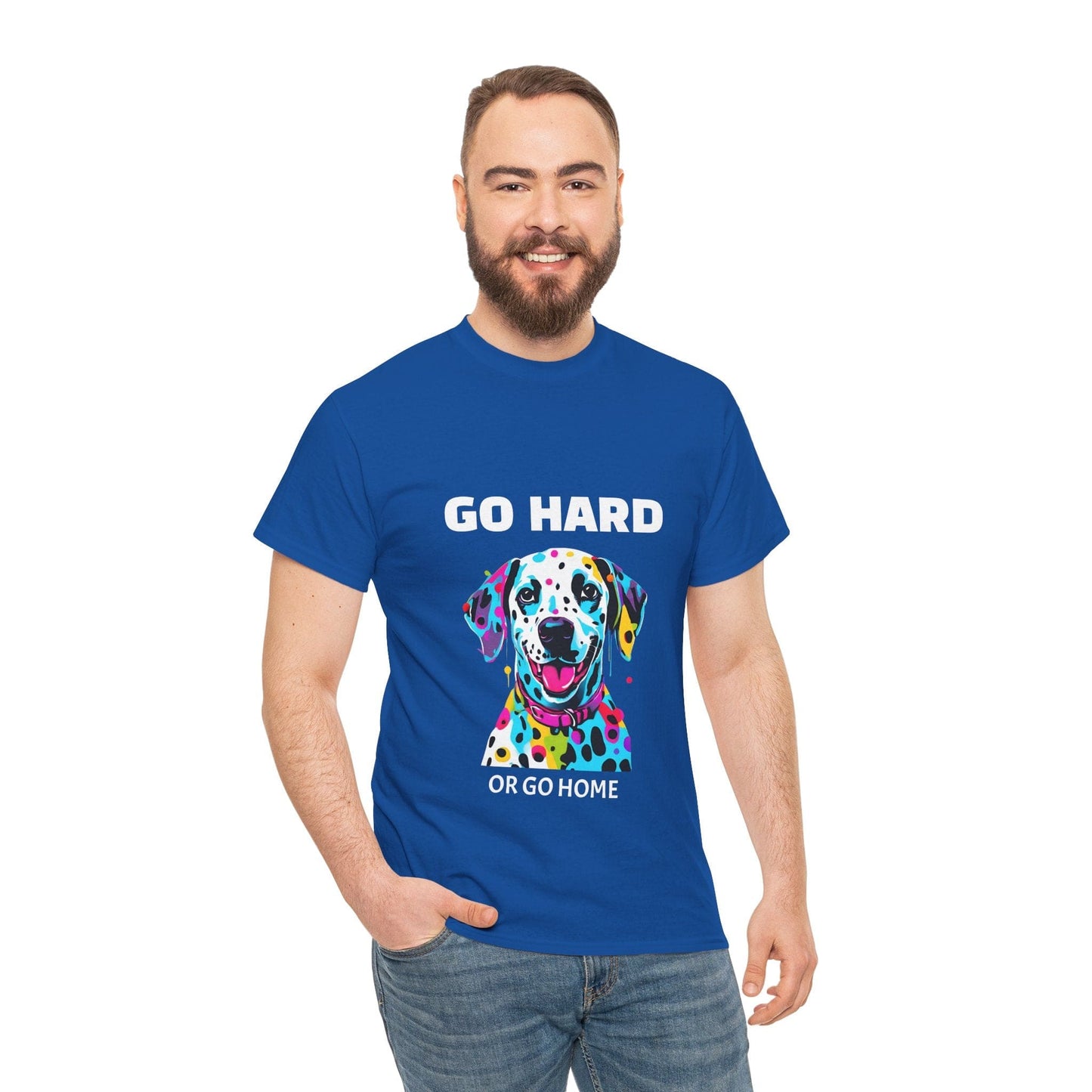 Pop Art du chien dalmatien - Go Hard Or Go Home Flashlander Gym T-shirt