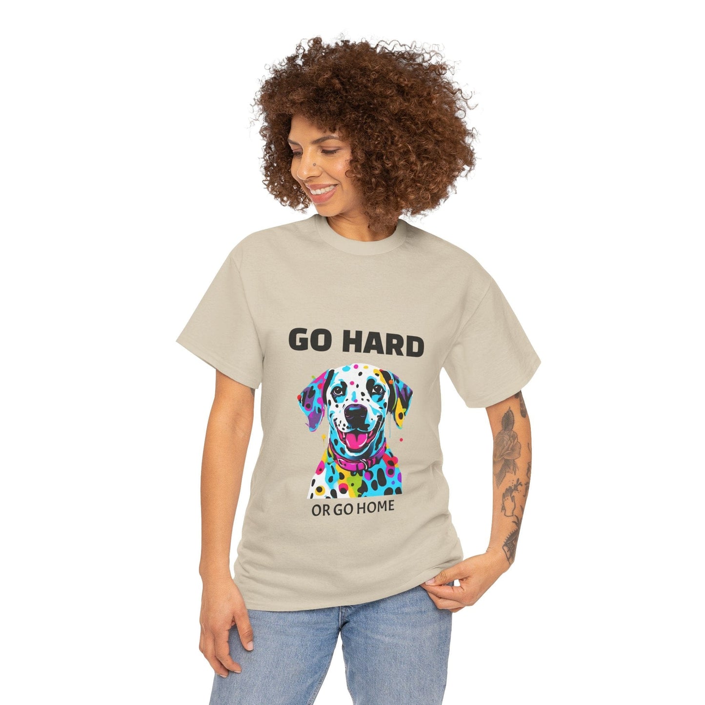 Pop Art du chien dalmatien - Go Hard Or Go Home Flashlander Gym T-shirt