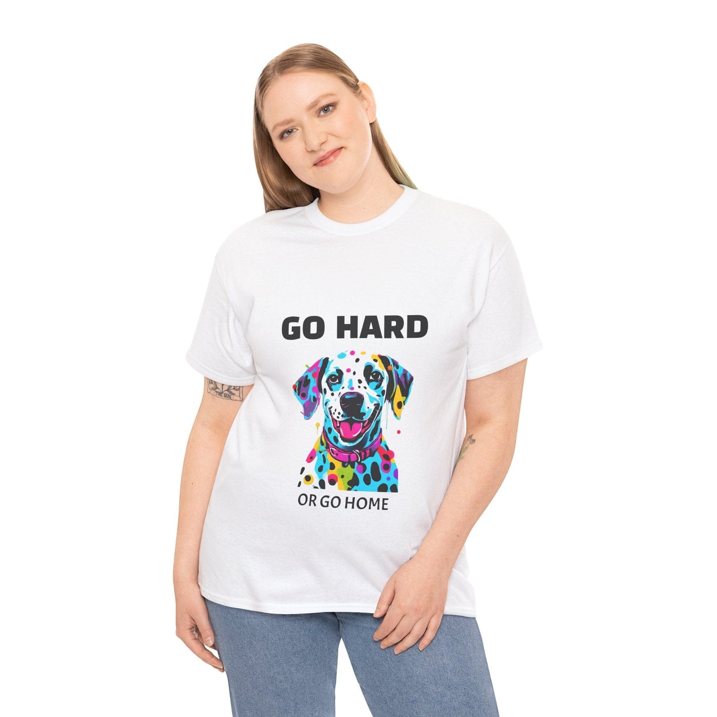 Pop Art du chien dalmatien - Go Hard Or Go Home Flashlander Gym T-shirt