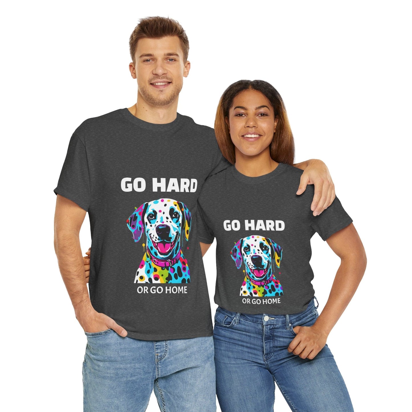 Pop Art du chien dalmatien - Go Hard Or Go Home Flashlander Gym T-shirt