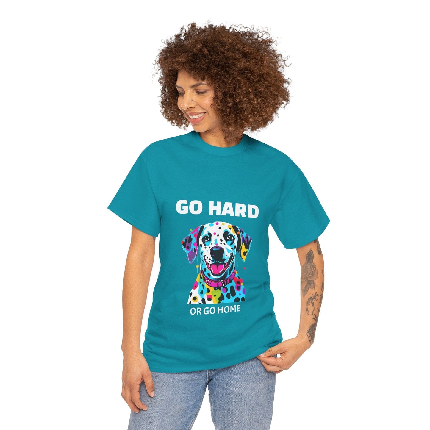 Pop Art du chien dalmatien - Go Hard Or Go Home Flashlander Gym T-shirt