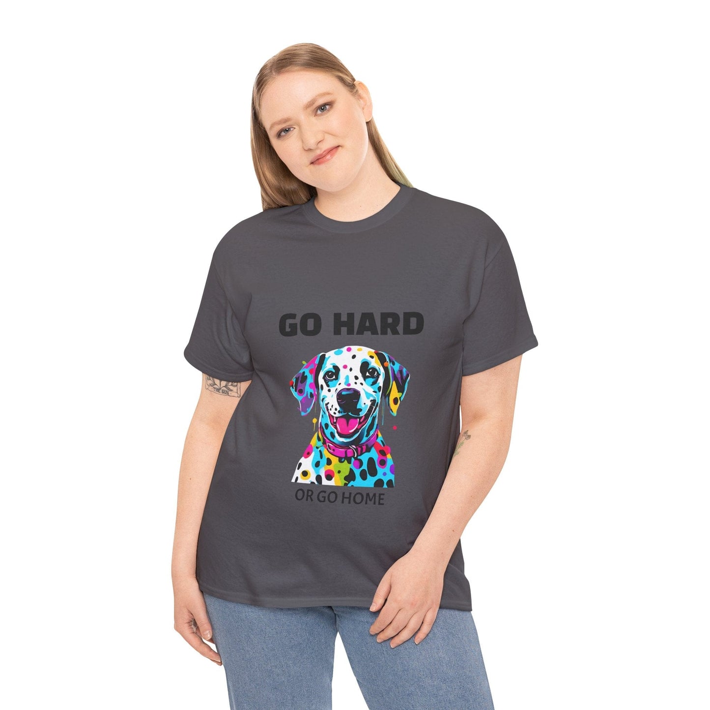 Pop Art du chien dalmatien - Go Hard Or Go Home Flashlander Gym T-shirt