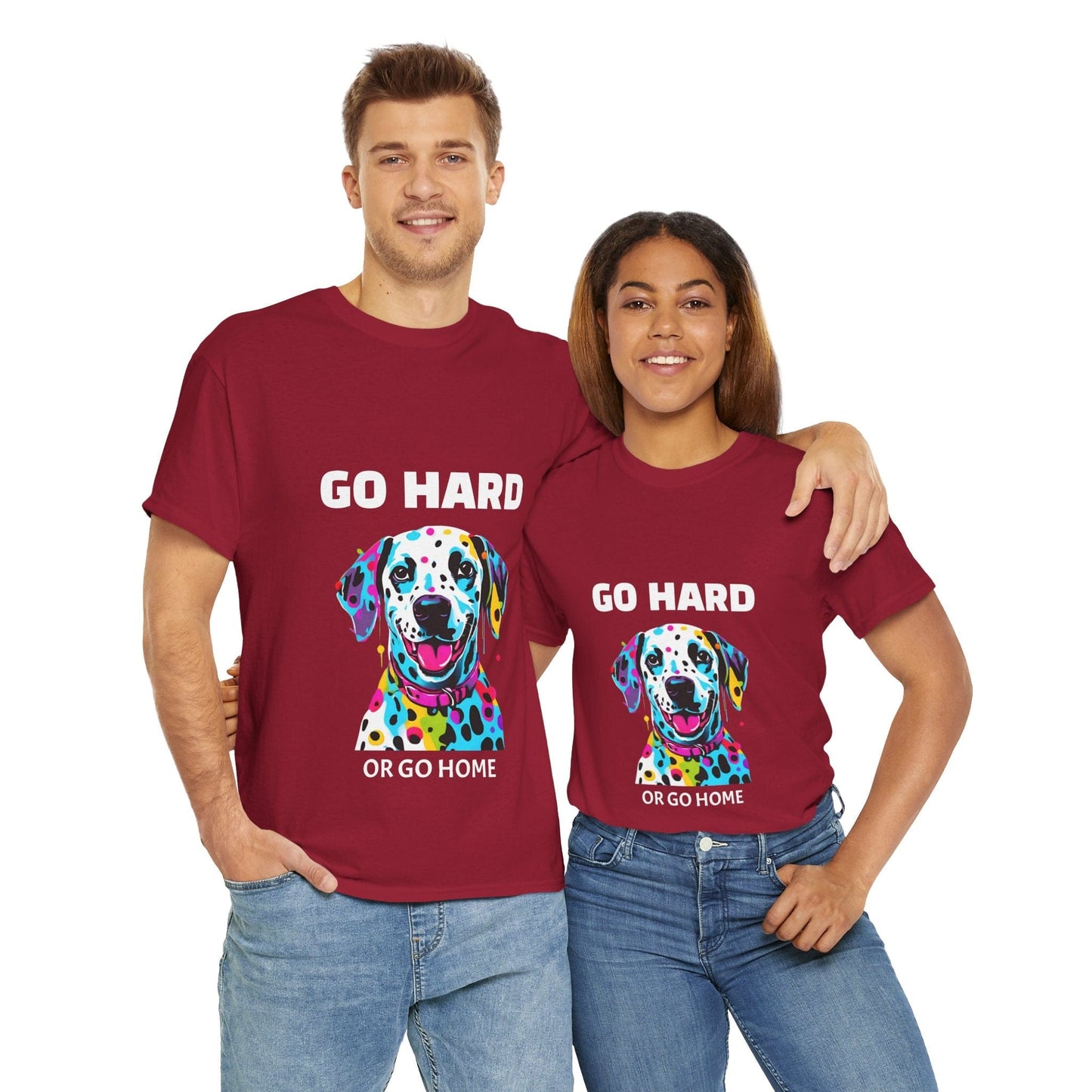 Pop Art du chien dalmatien - Go Hard Or Go Home Flashlander Gym T-shirt