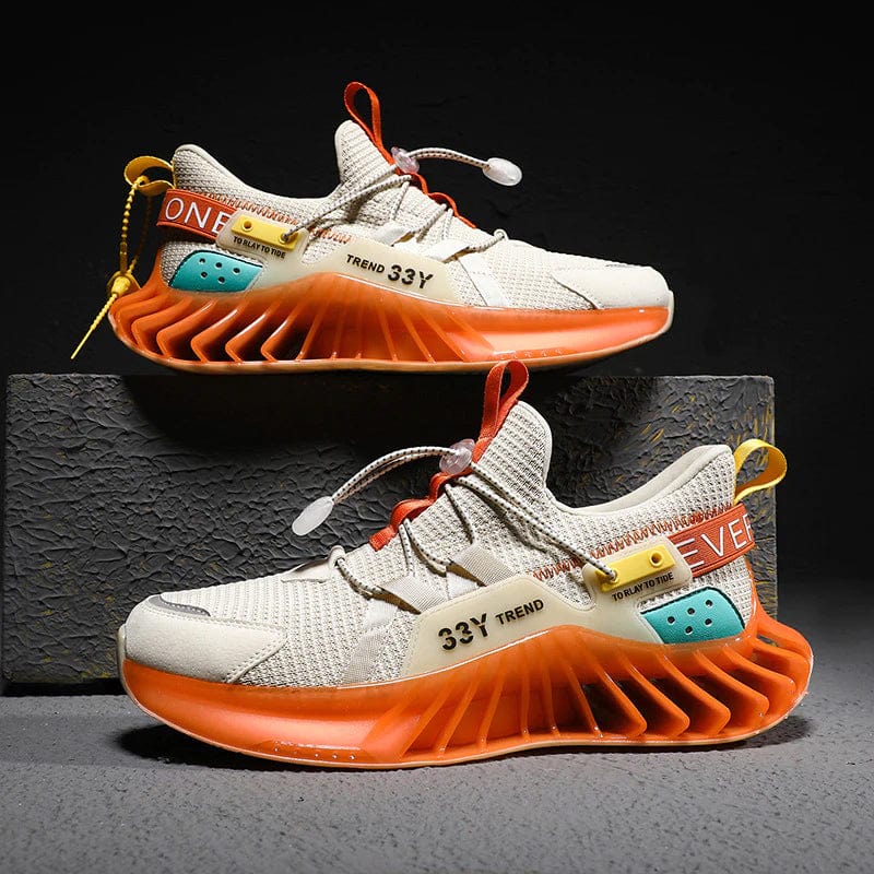 orange sneakers shoes predatorx flashlander shoes right side pair