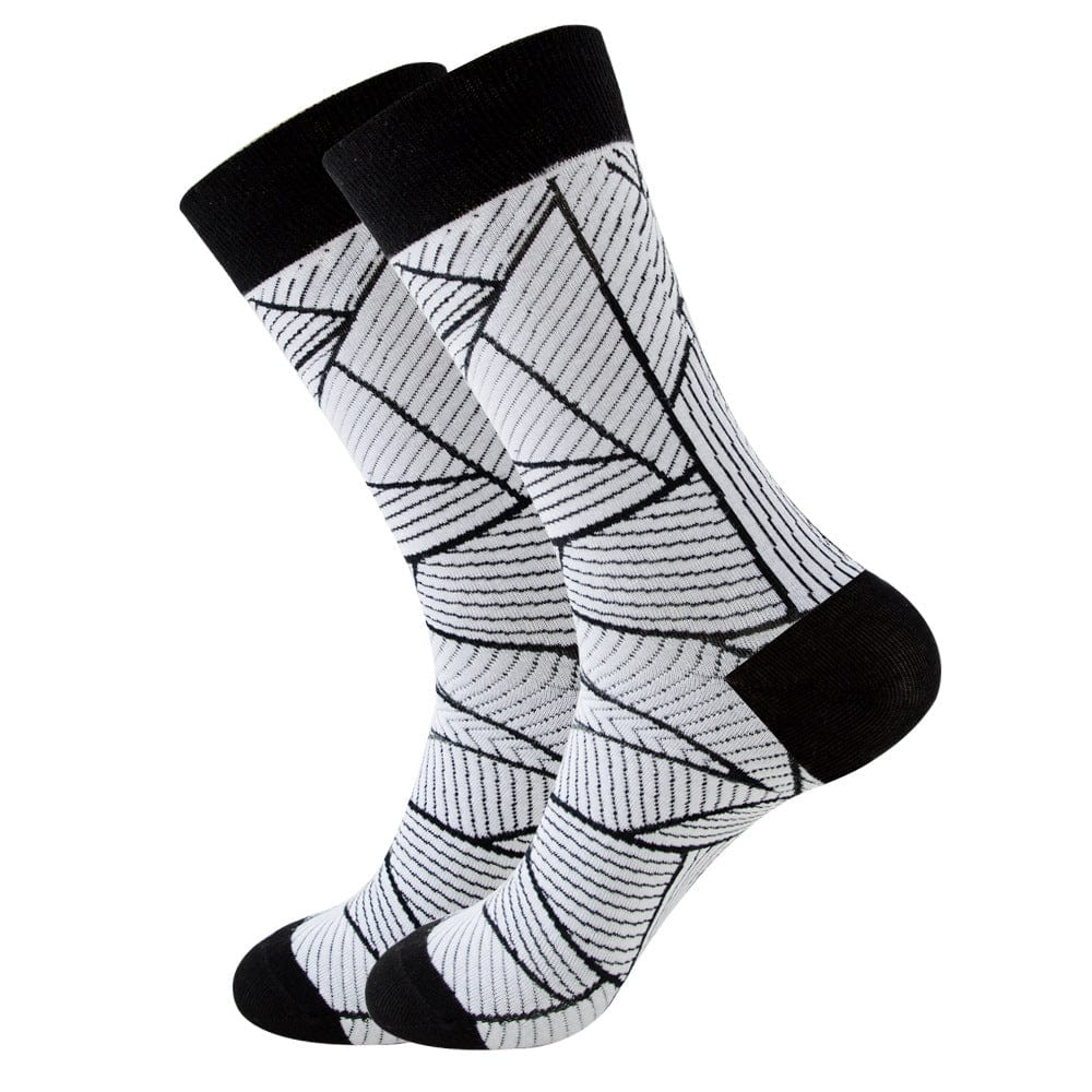 white black socks artpop flashlander left side pair