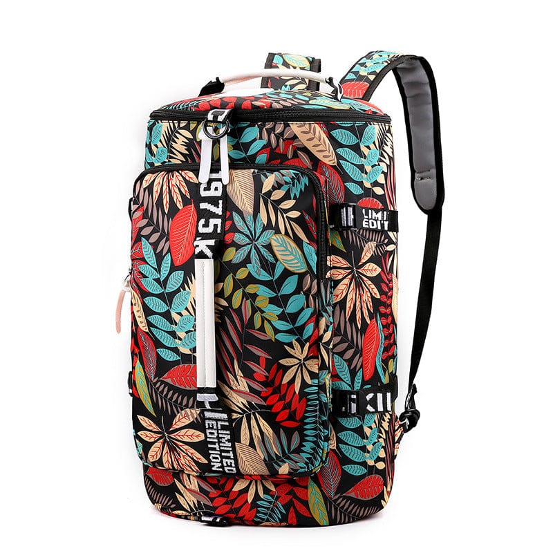 red maple leaf design Gym Bag & Mountaineering Backpack 1975k flashlander front side