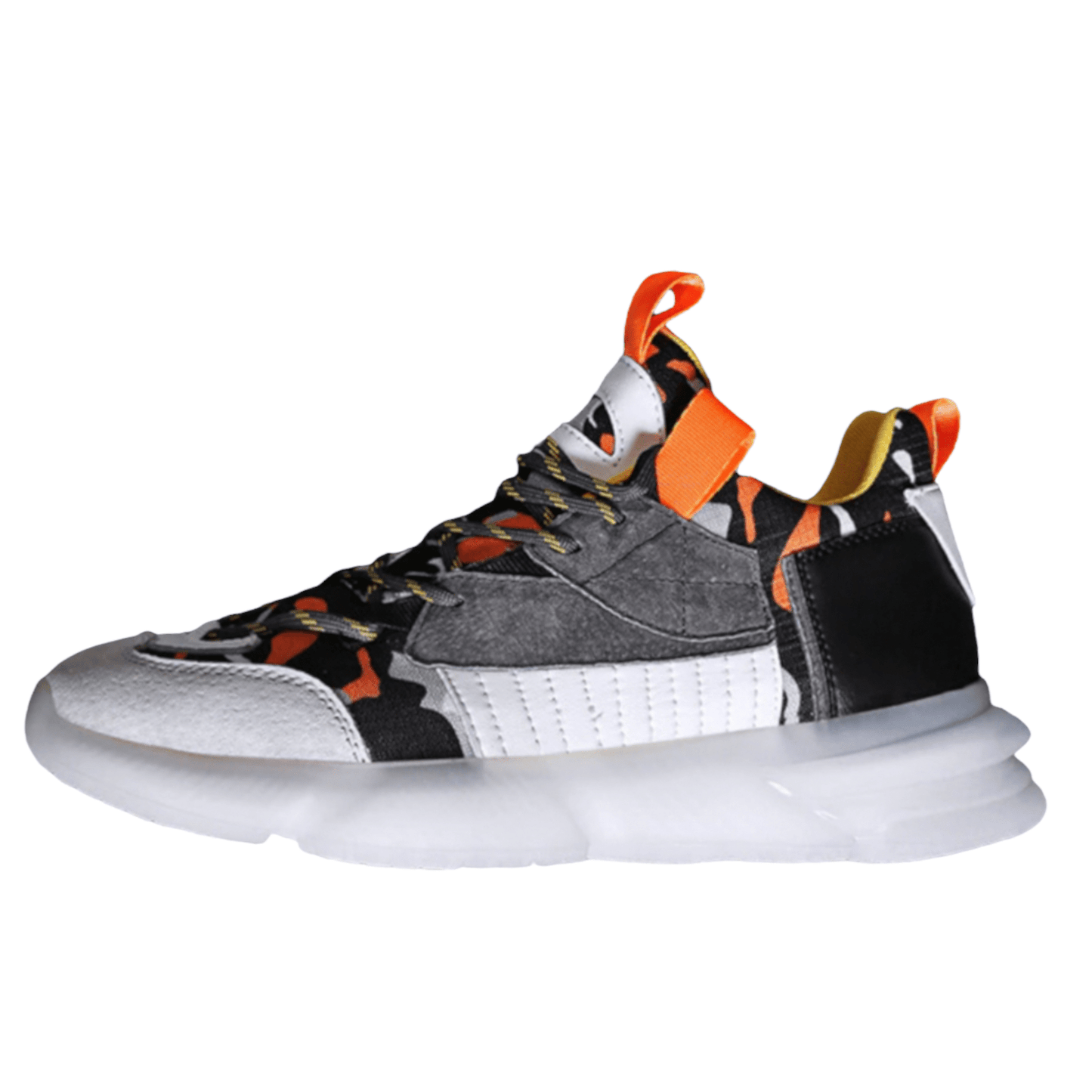white orange sneakers prowl flashlander left side