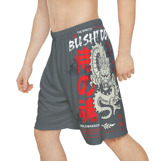 Copy of Japanese Dragon Bushido - Flashlander Performance Men’s Gym Shorts Dark Grey W