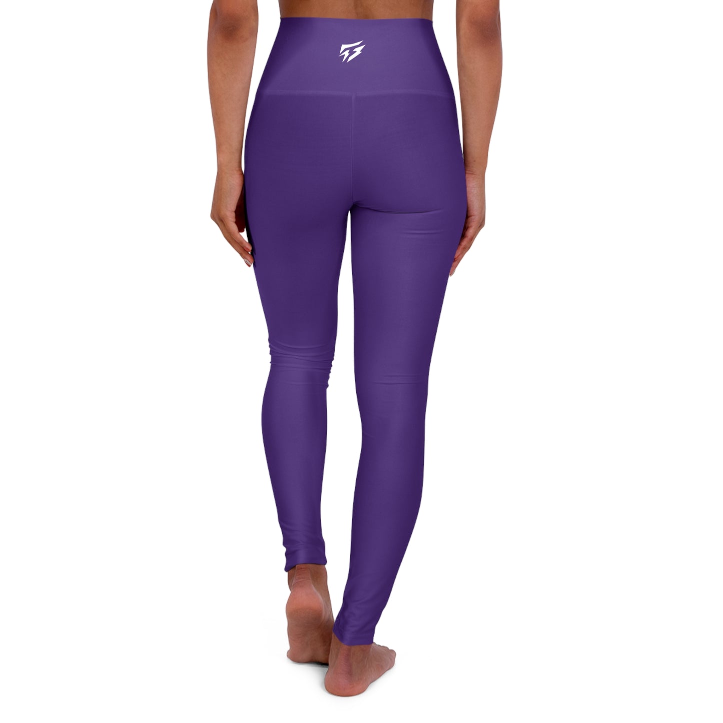 Flashlander Sportswear Zen High Waisted Yoga Leggings Purple (AOP) B