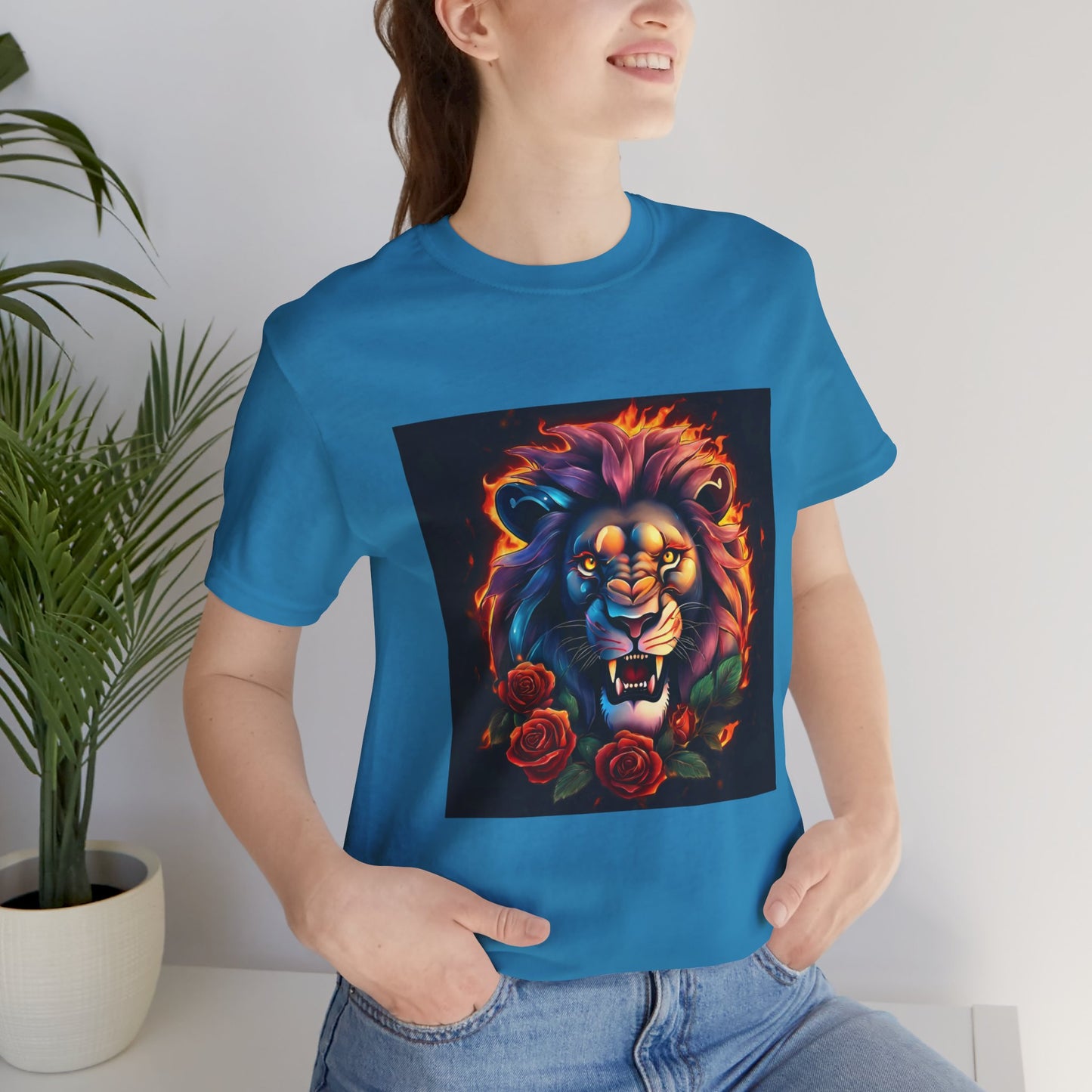 Brave Lion Flames Flashlander Gym Shirt