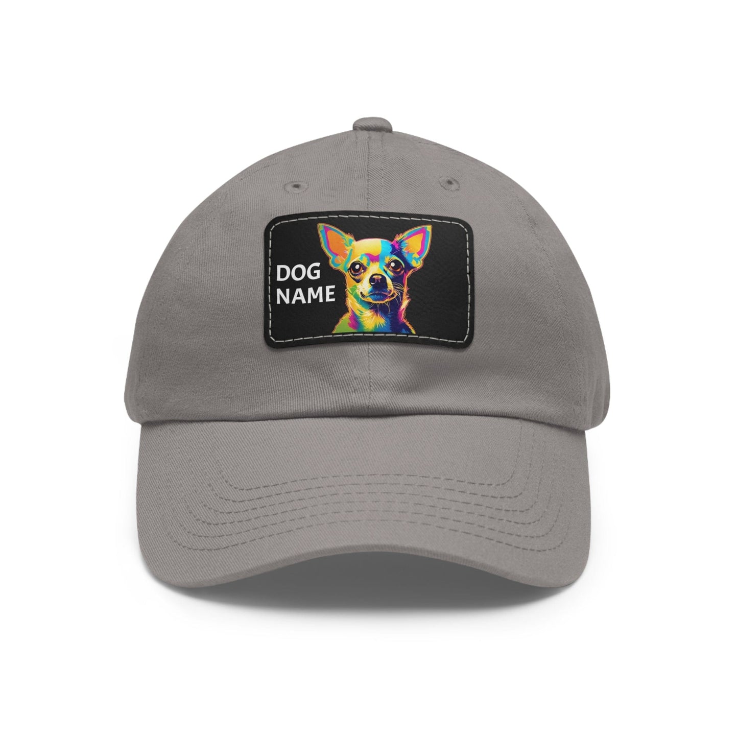 Chihuahua Dog Hat Sportswear Cap Chihuahua Cap Chihuahua Hat Chihuahua Dog Cap Pop Art Hat Dad Hat with Patch (Rectangle) Baseball Cap Custom Hat Flashlander