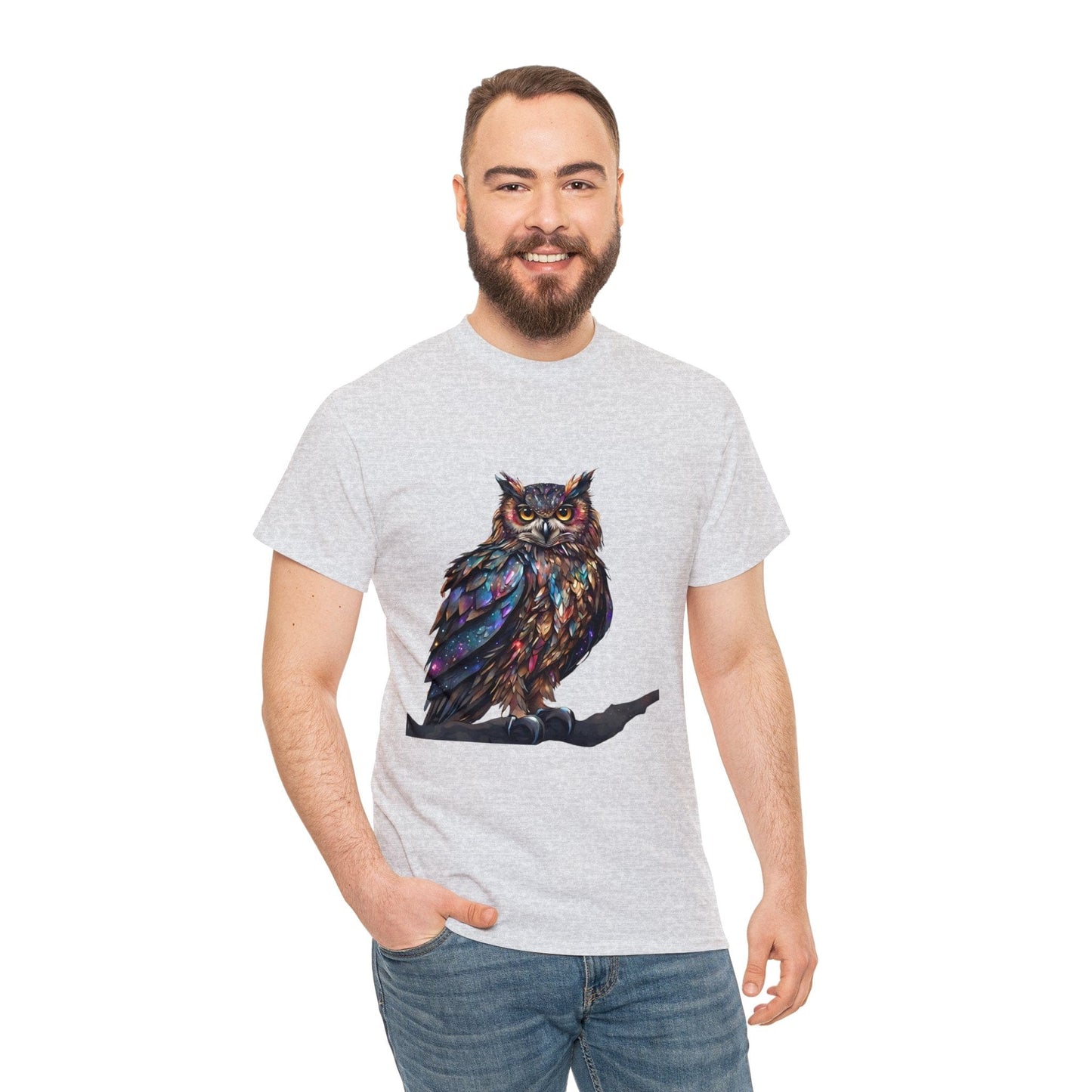Owl Shirt Unisex Heavy Cotton Tee Flashlander