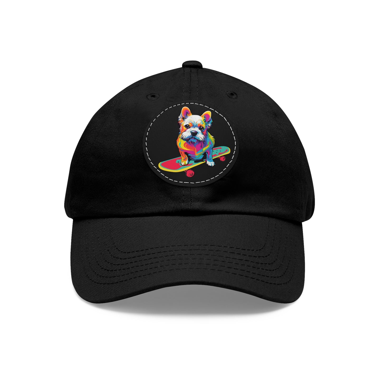 Skateboard Dog Hat Skateboard Dog Cap Art Pop Dog Hat Dad Hat with Patch Baseball Puppy Hat Puppy Cap Paw Cap Dog Hat Dog Cap Art PopDog Cap