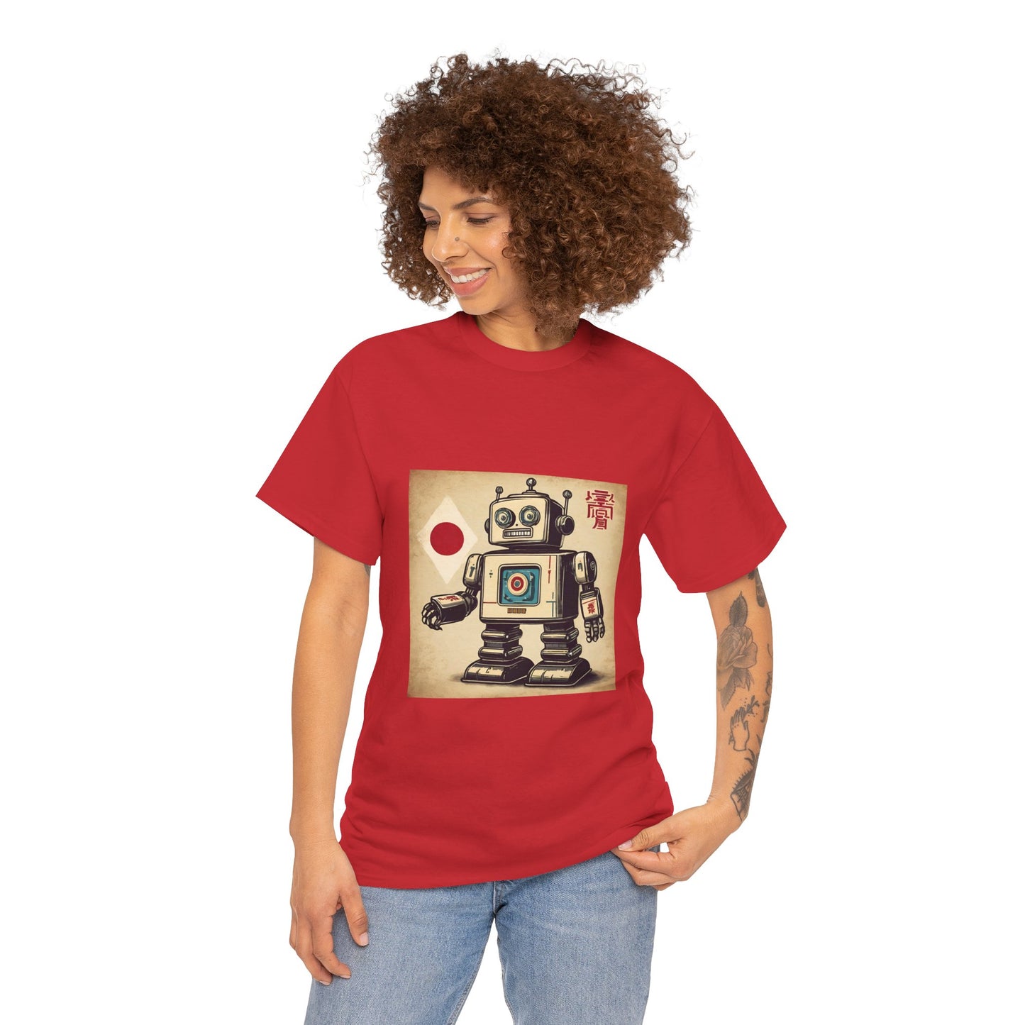 Camiseta deportiva con diseño de robot japonés vintage - Flashlander