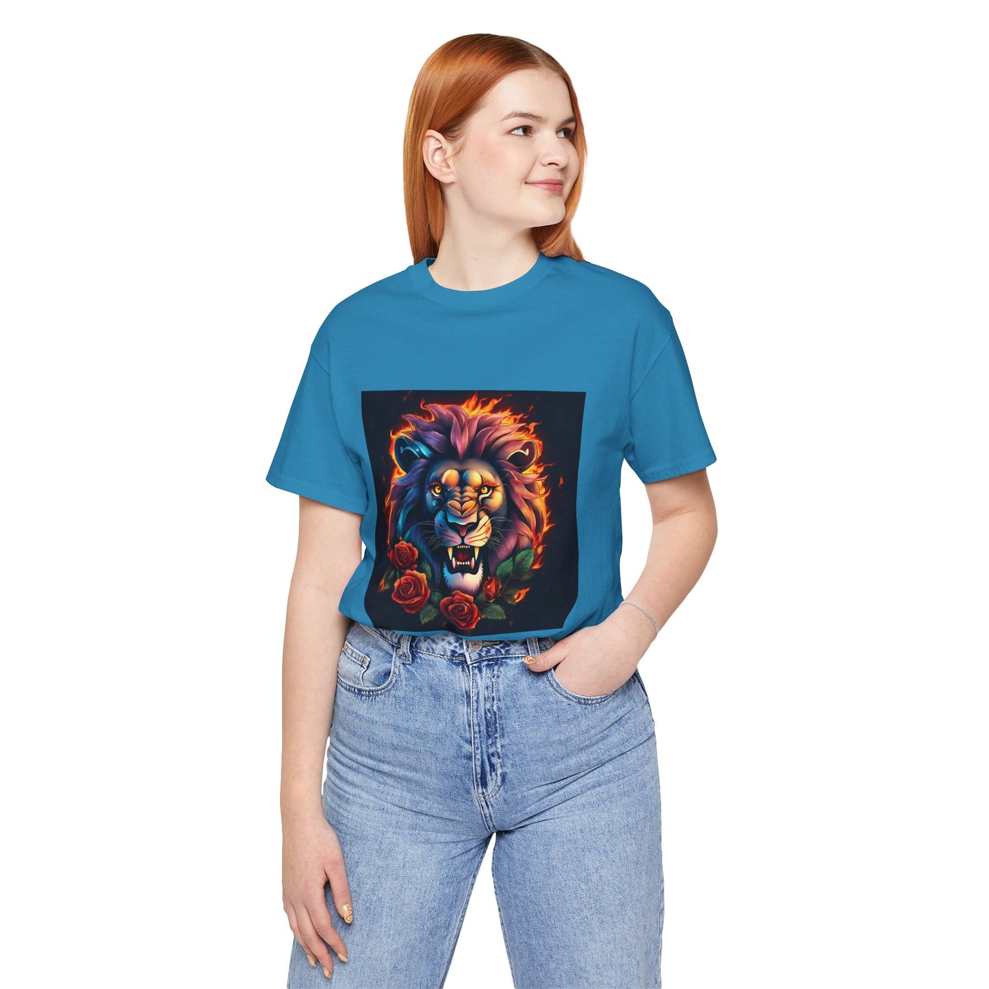 Brave Lion Flames Flashlander Gym Shirt