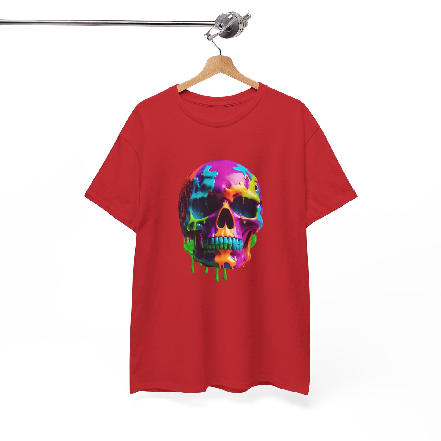 Camiseta con calavera de fusión de neón Flashlander