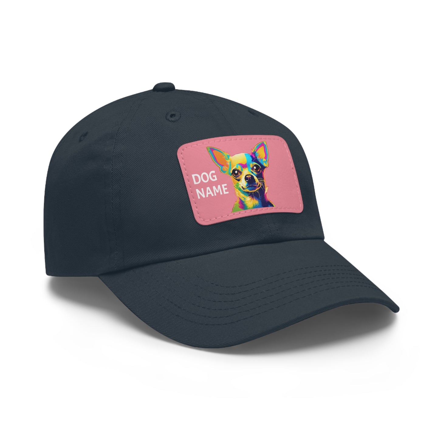 Chihuahua Dog Hat Sportswear Cap Chihuahua Cap Chihuahua Hat Chihuahua Dog Cap Pop Art Hat Dad Hat with Patch (Rectangle) Baseball Cap Custom Hat Flashlander