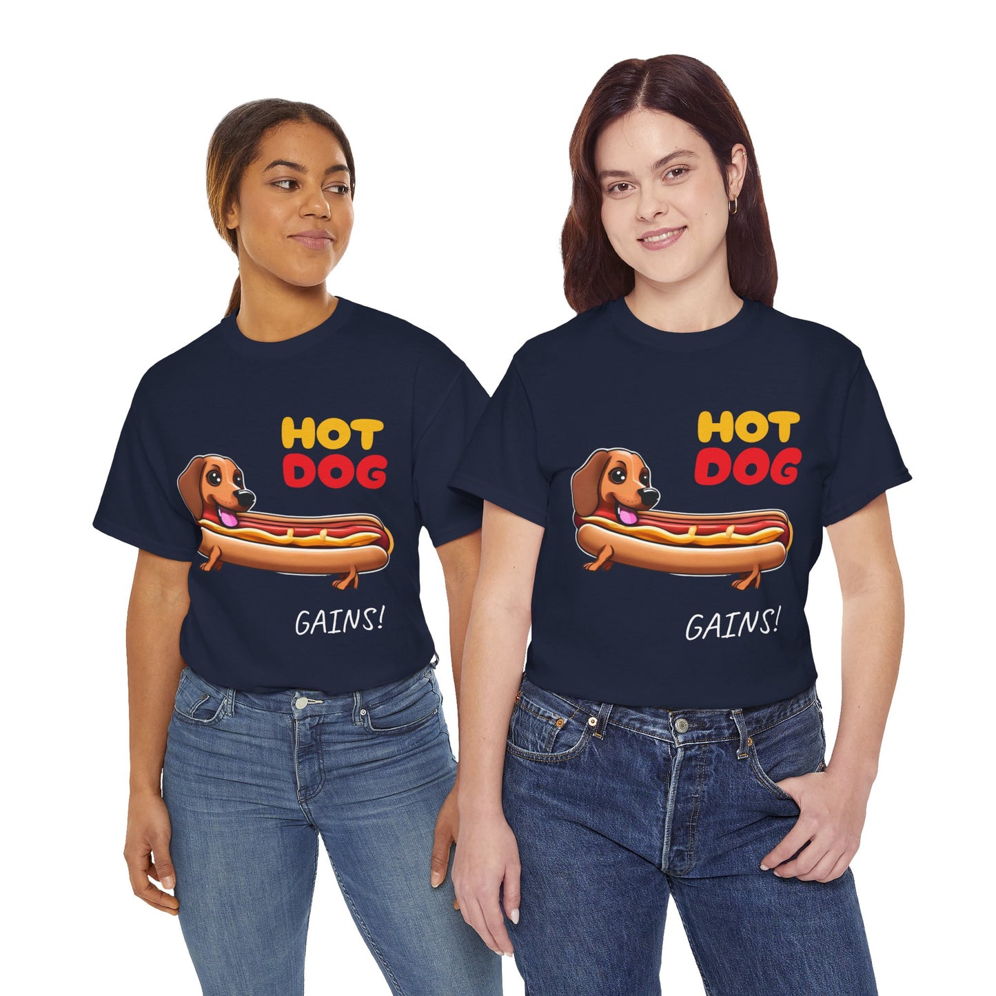 Hot Dog Gains Dachshund Dog - Flashlander Gym Shirt