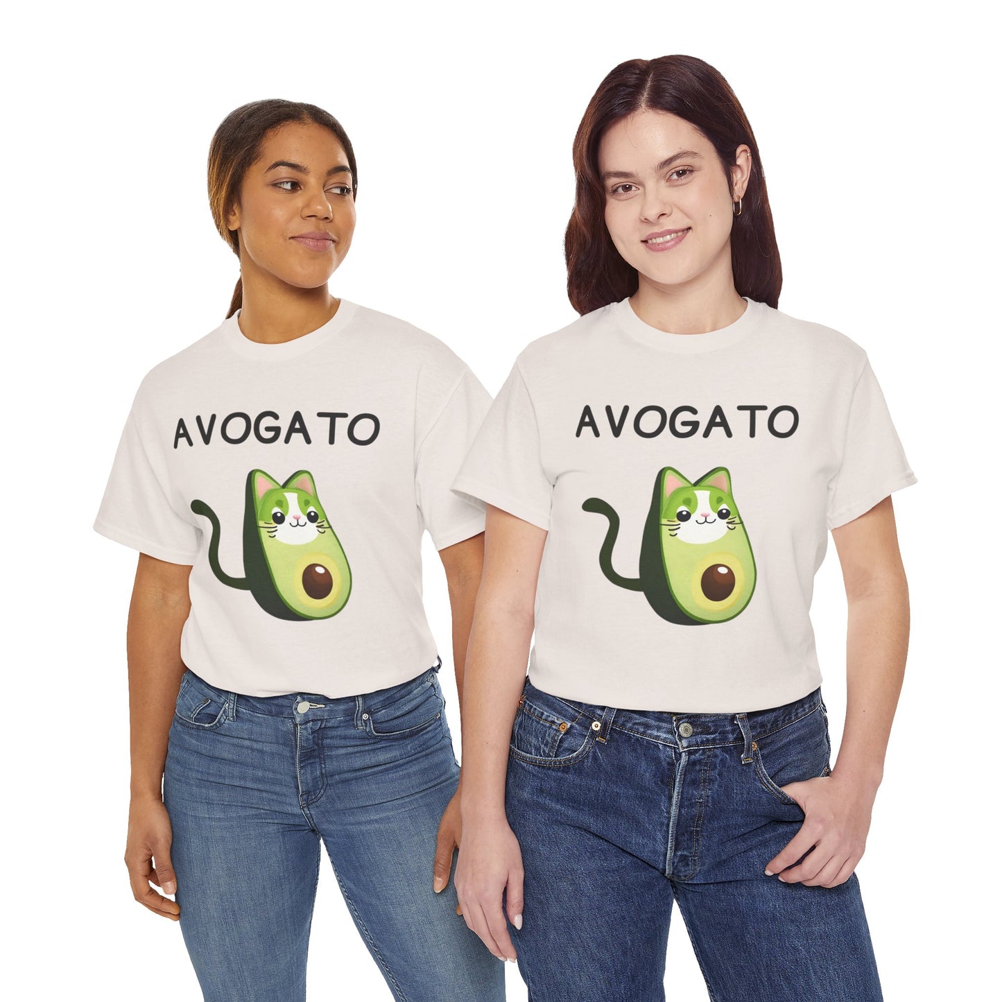 Avogato Funny Avocado Cat Face - Flashlander Gym Shirt