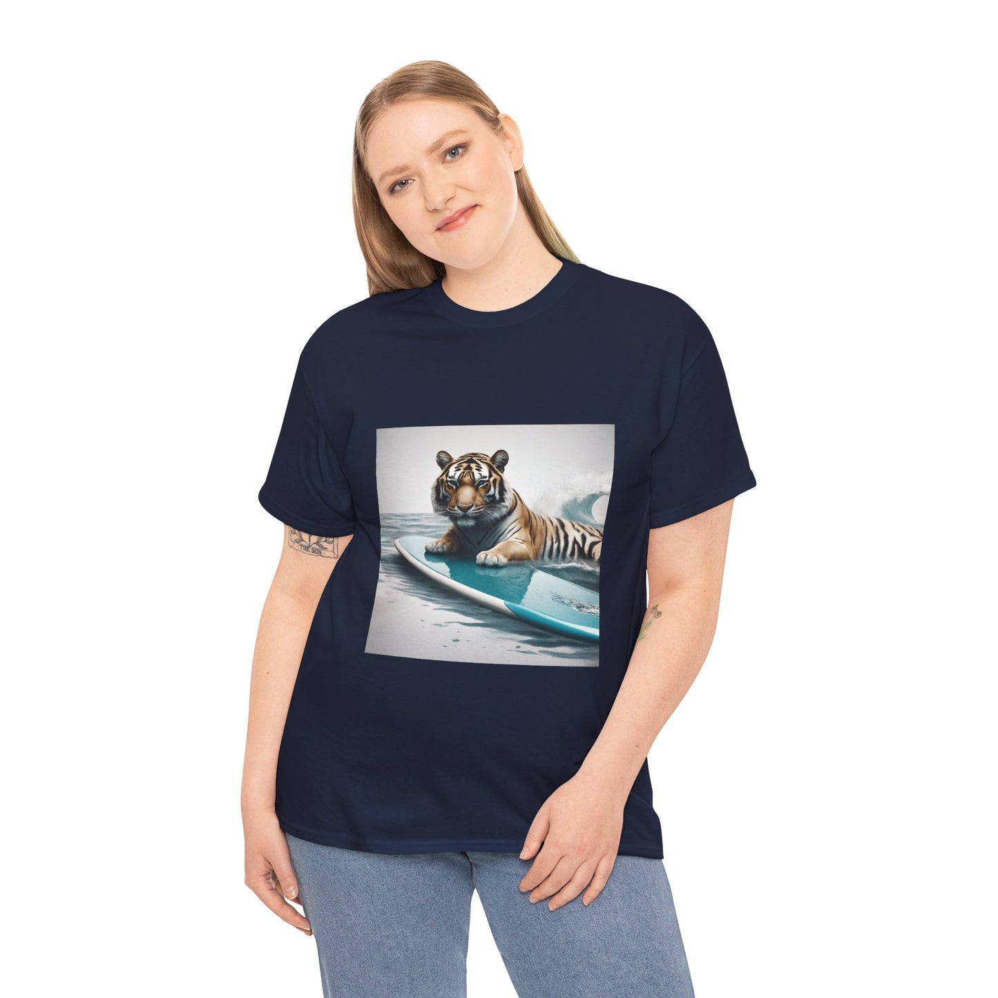 Tiger Surfing Vintage Flashlander Gym Shirt