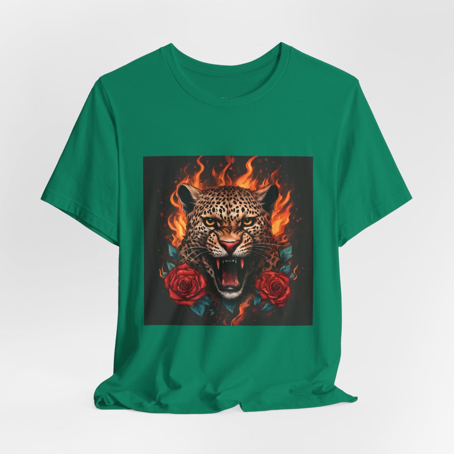 Leopard Flames Flashlander Gym Shirt