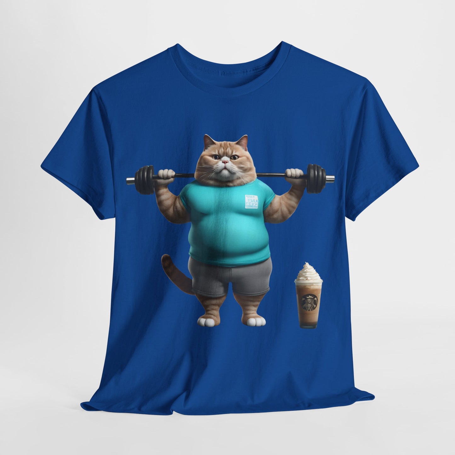 Funny Fat Cat Lifting - Flashlander Gym Shirt