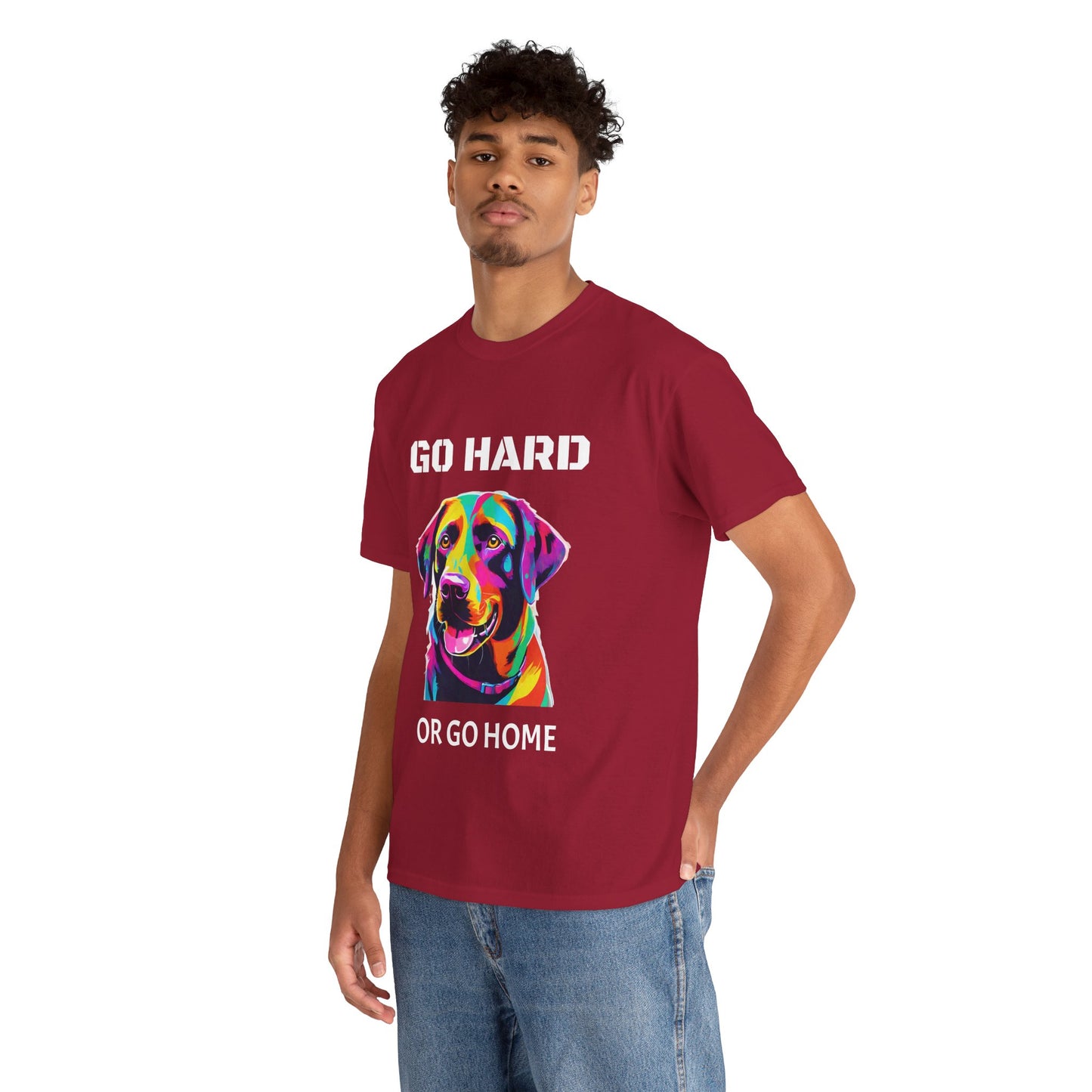 Labrador Retriever Dog Pop Art  - Go Hard Or Go Home Flashlander Gym Shirt