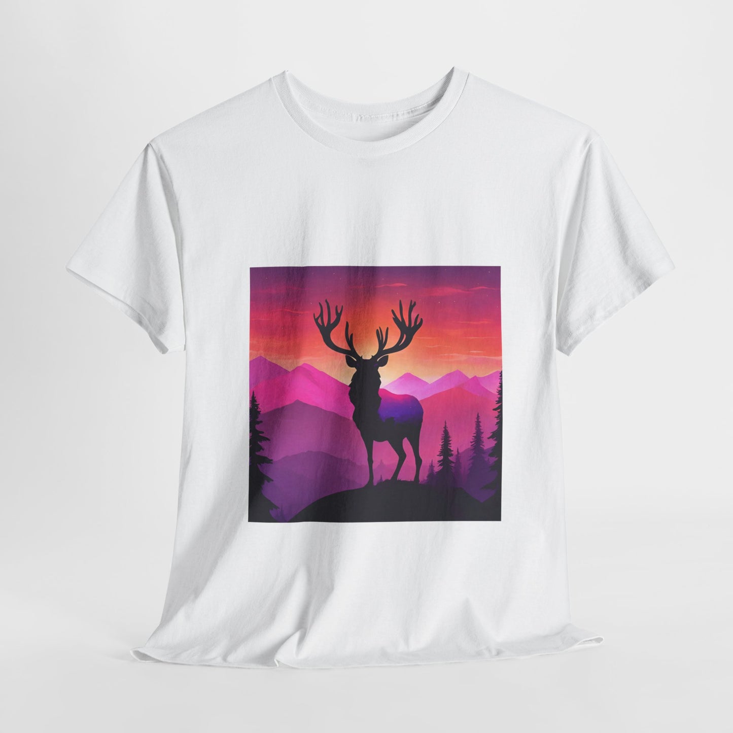 Deer Majestic Sunset Flashlander Gym Shirt