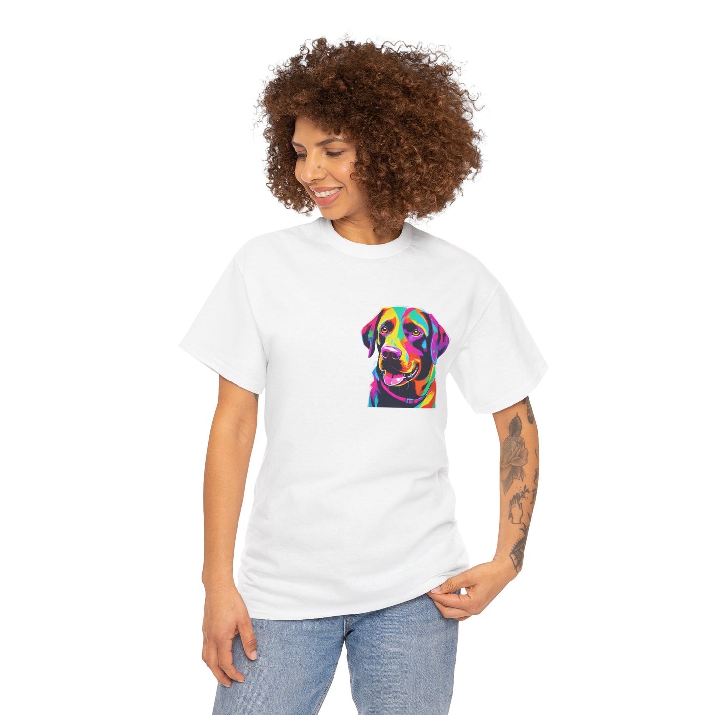 Pop Art Lab Dog in the Heart Flashlander Gym Shirt