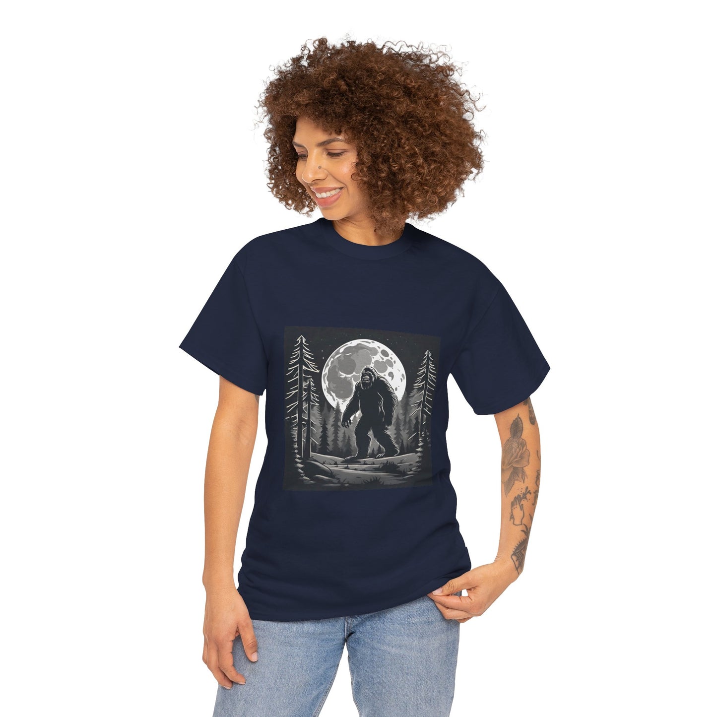 Bigfoot Funny Sasquatch Flashlander Gym Shirt