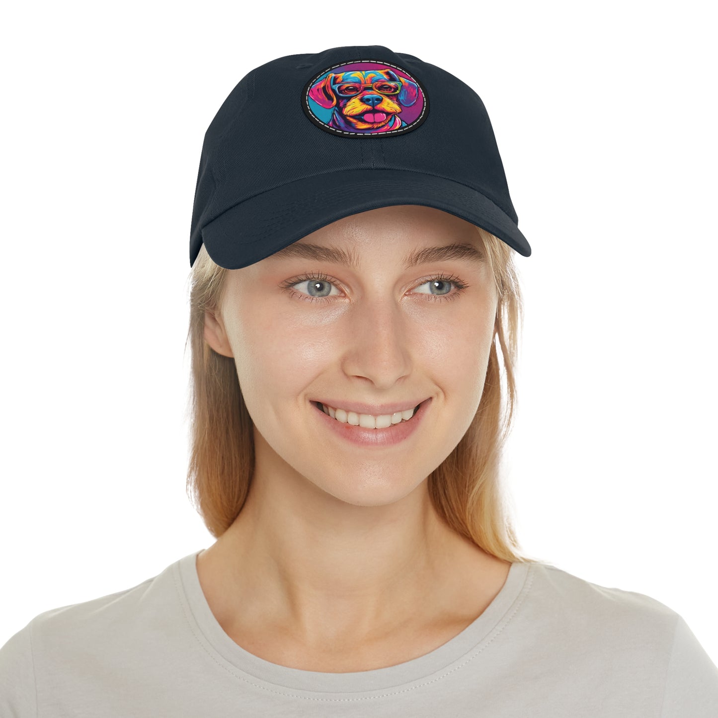 Chapeau pour chien avec lunettes, casquette pour chien, chapeau Pop Art pour chien, chapeau de papa avec patch (rond), casquette de baseball, chapeau pour chien, casquette pour chien, chapeau personnalisé Flashlander