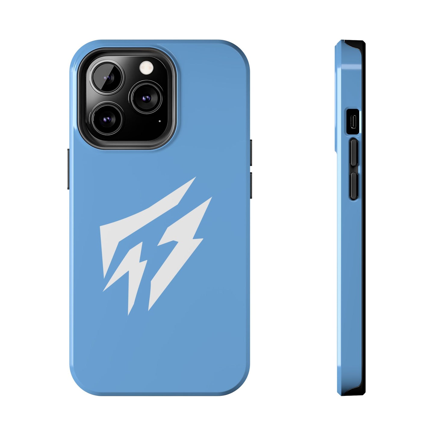 Flashlander Thunders Tough Phone Cases for all Iphone and Samsung Galaxy Light Blue