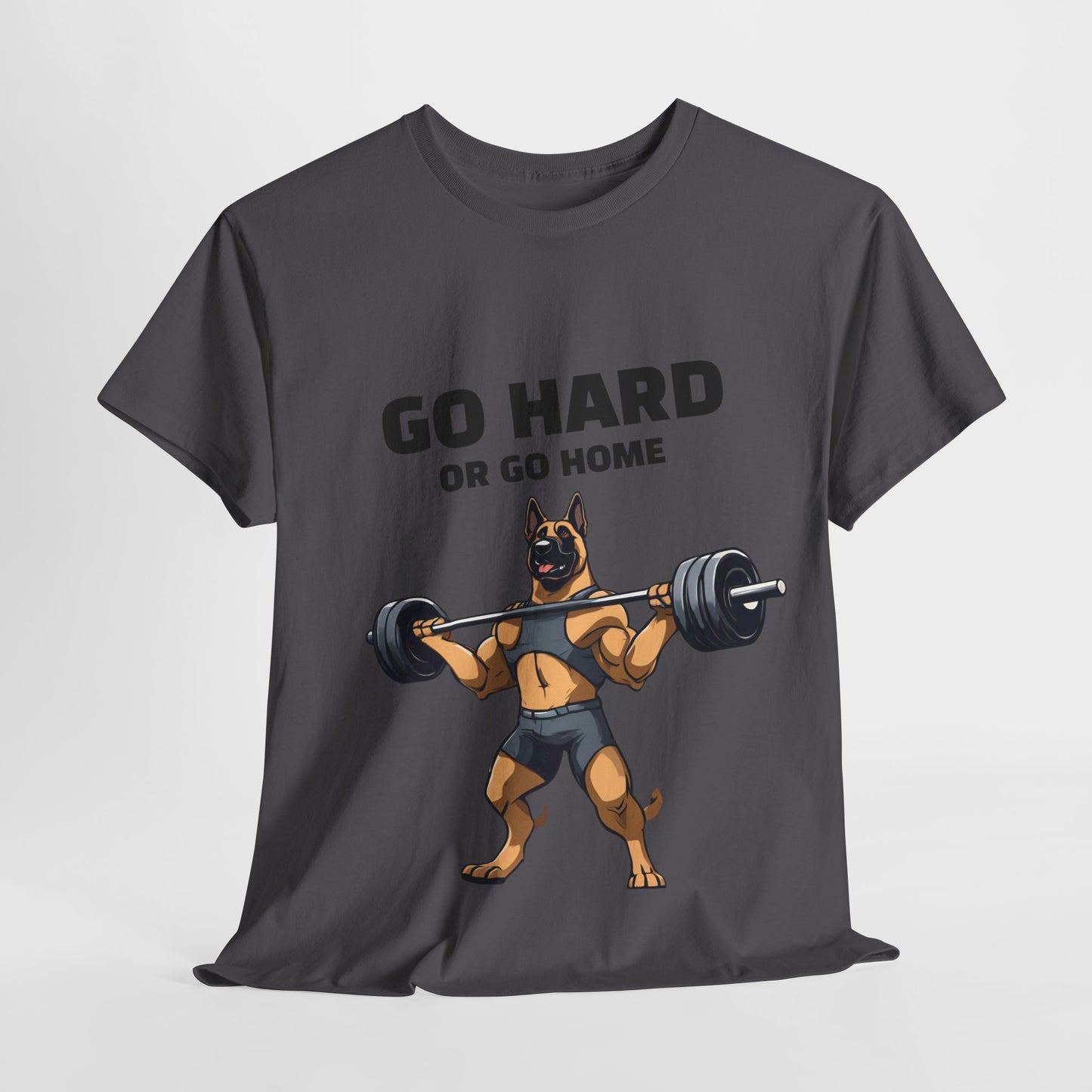 Muscular German Shepherd Dog Weightlifting  - Flashlander Gym Shirt