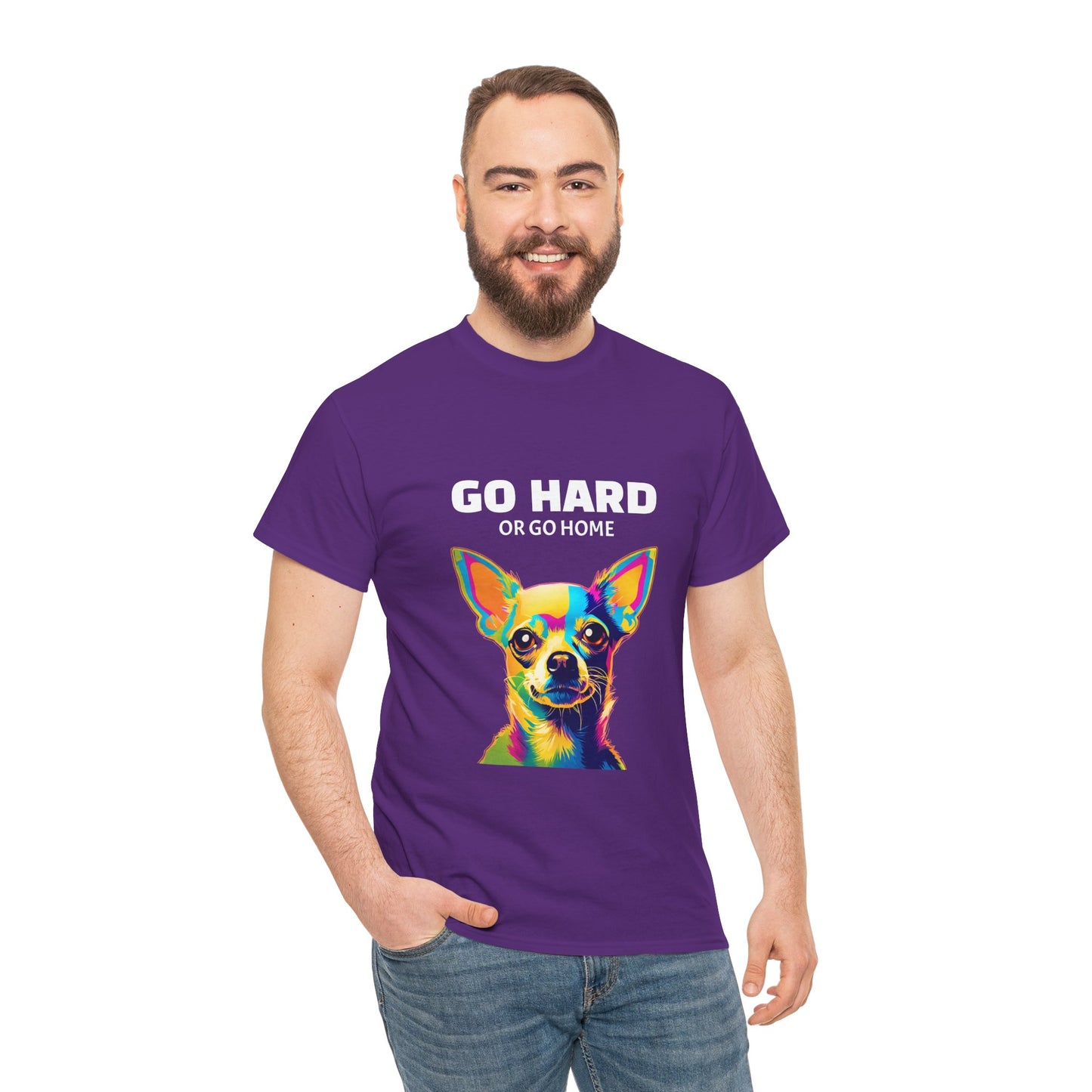 Chihuahua Dog Pop Art - Go Hard or Go Home Flashlander Gym Shirt