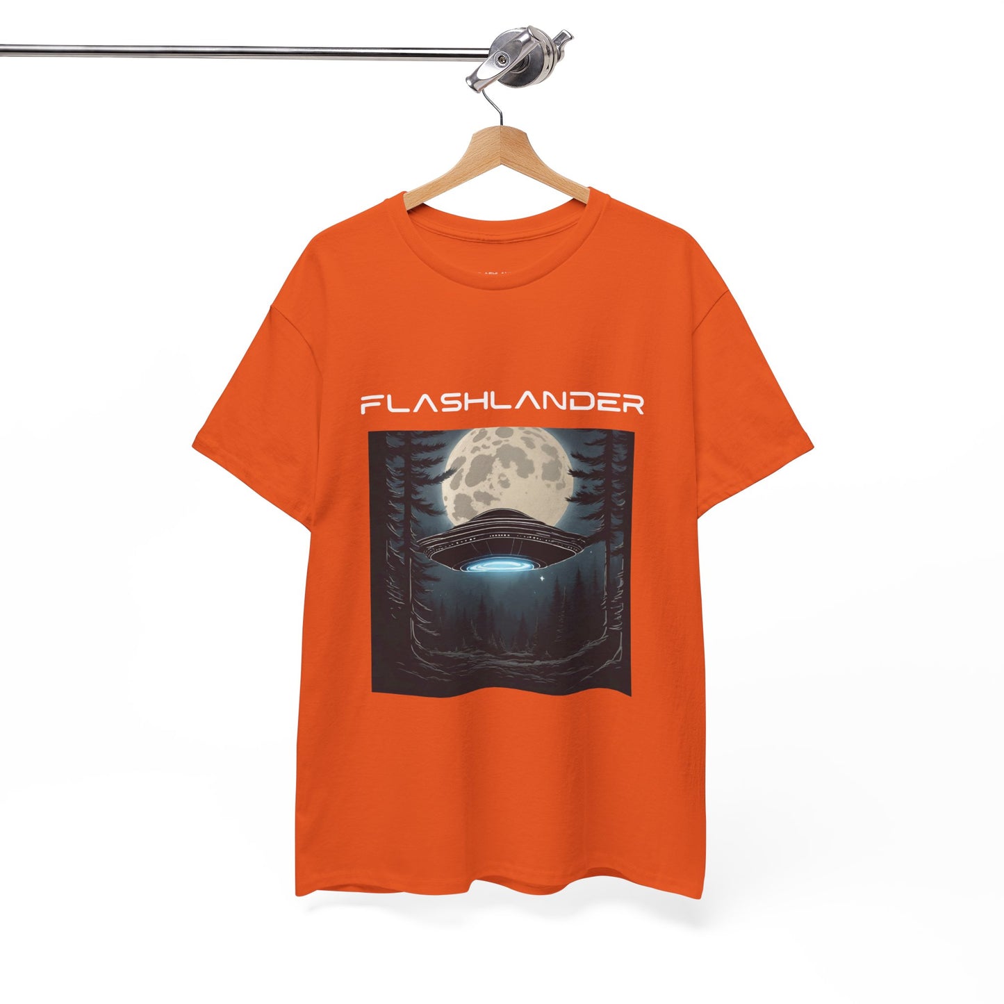 UFO Soaring Low in the Forest Tee Flashlander Gym Shirt