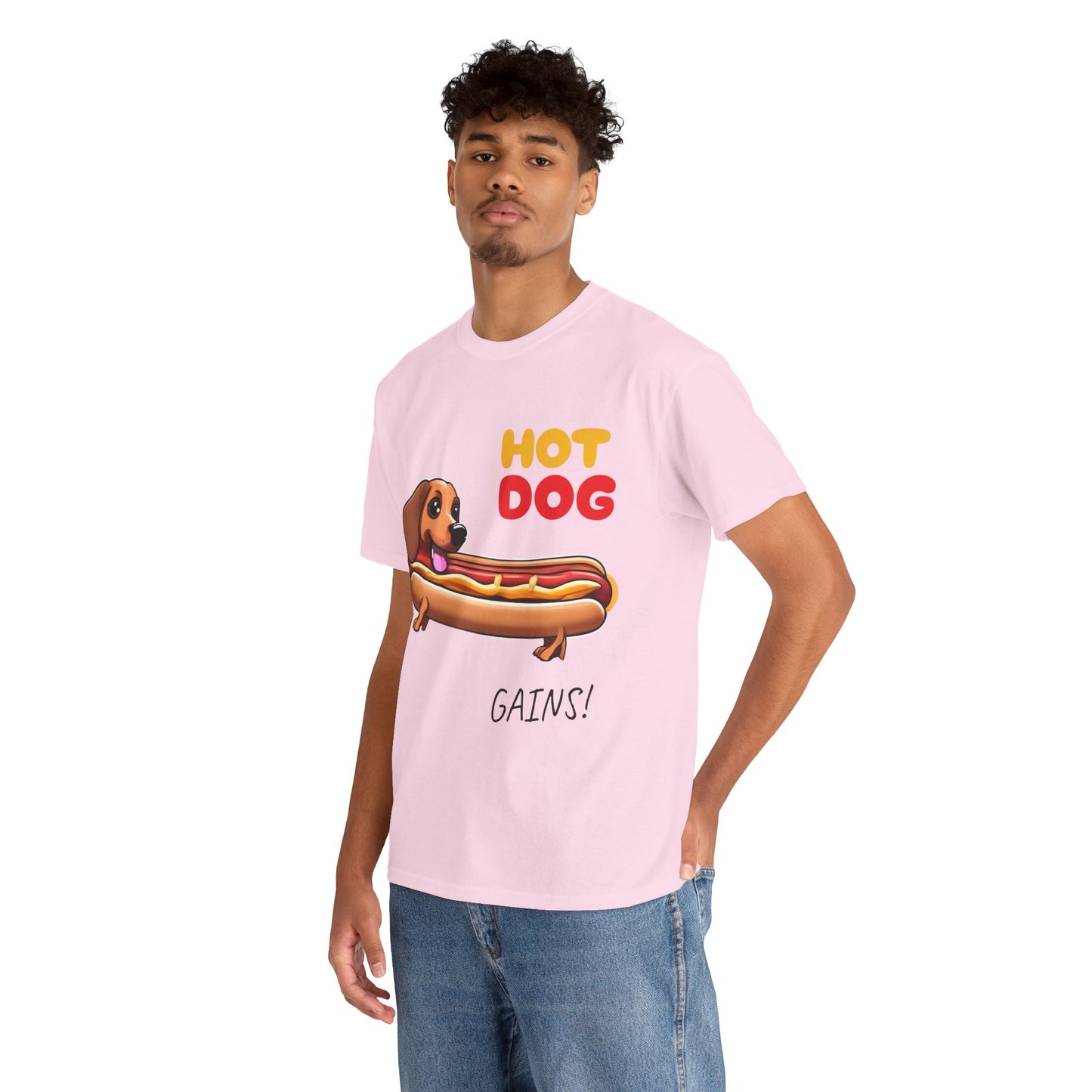 Hot Dog Gains Dachshund Dog - Flashlander Gym Shirt