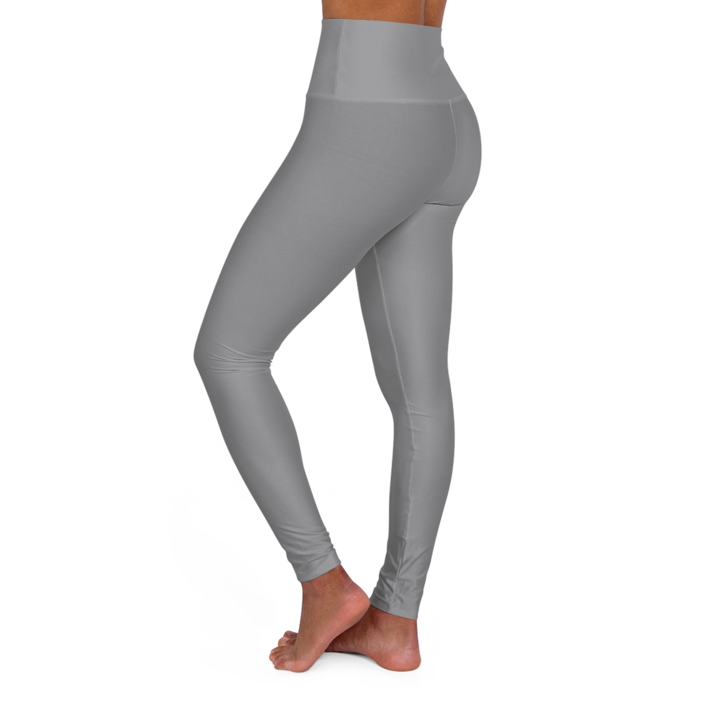 Flashlander Sportswear Zen High Waisted Yoga Leggings Grey (AOP)