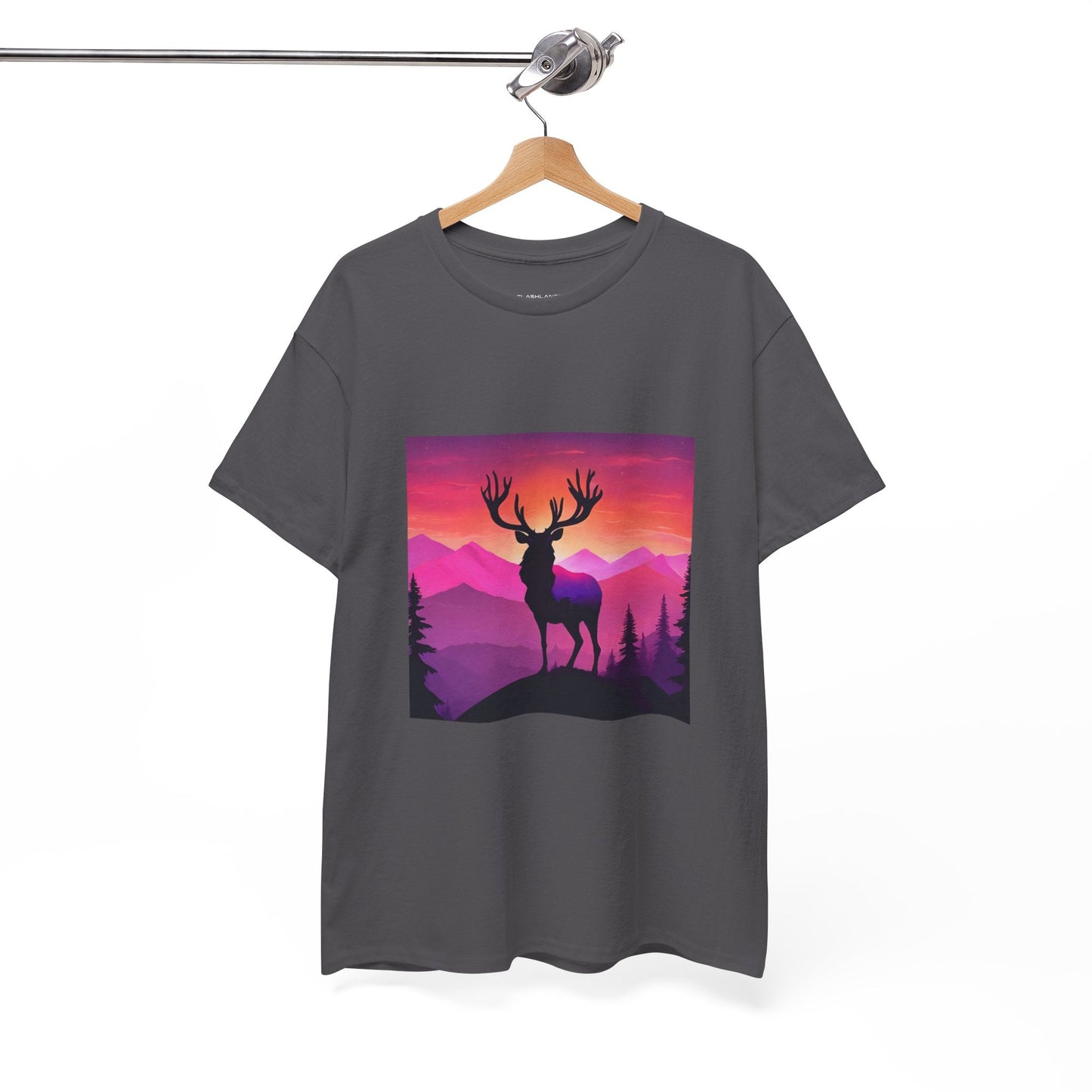 Deer Majestic Sunset Flashlander Gym Shirt